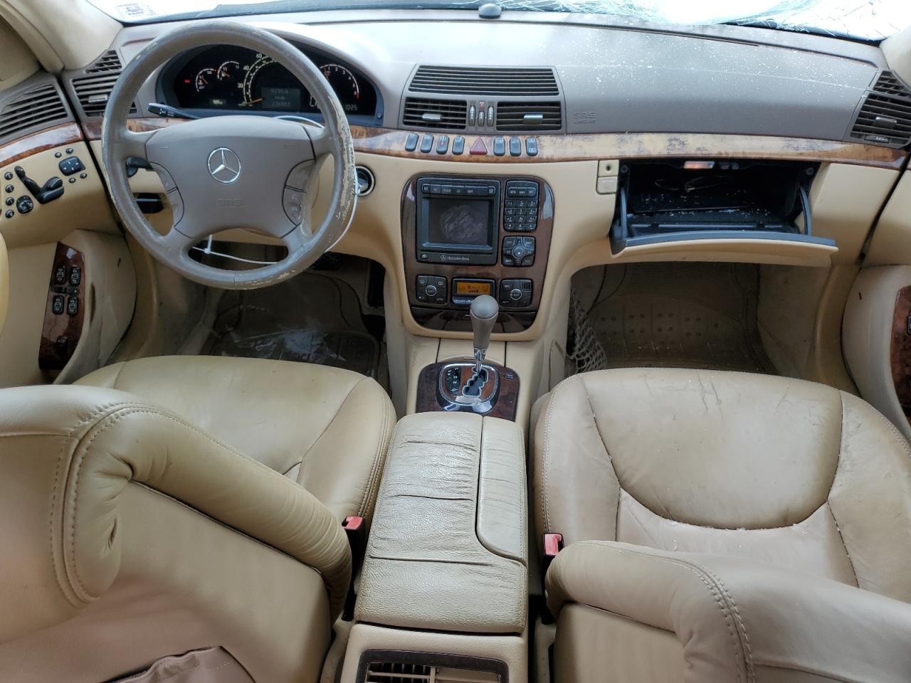 2000 Mercedes-benz S 500 White vin: WDBNG75J7YA038440
