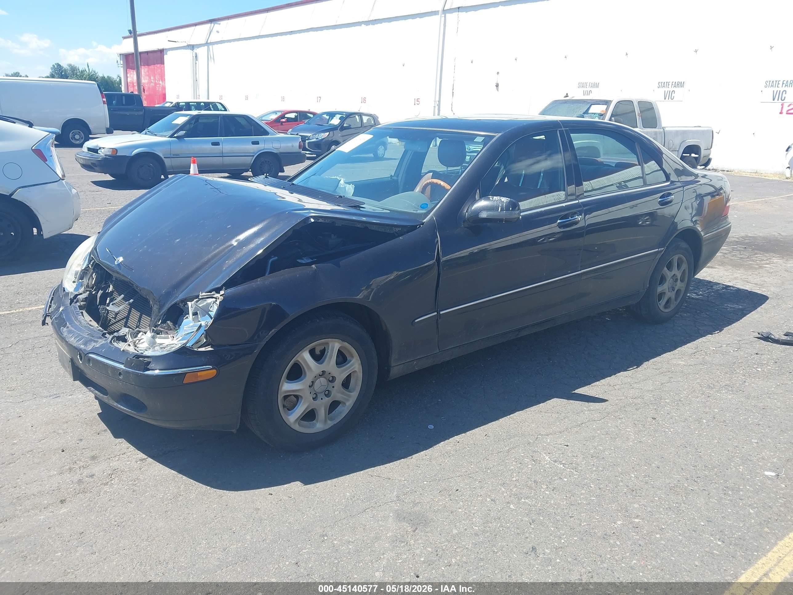 2000 Mercedes-benz S 500   Black vin: WDBNG75J7YA118028