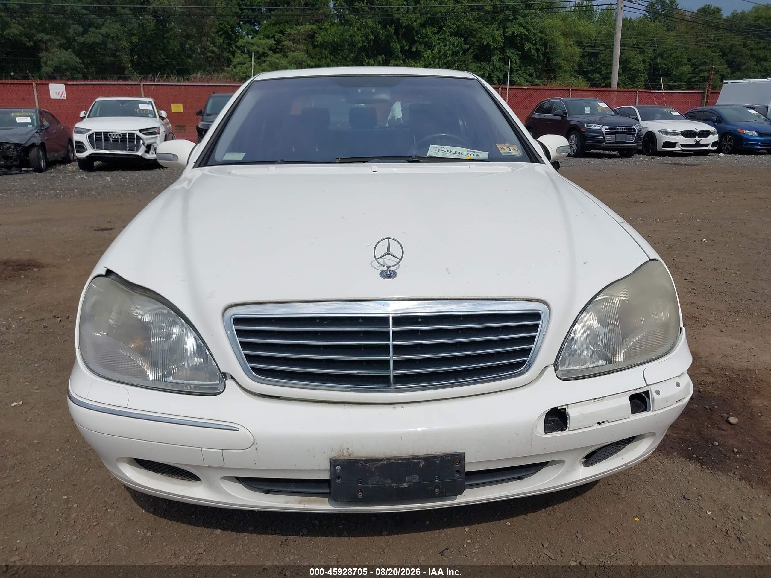 2002 Mercedes-benz S 500   Белый vin: WDBNG75J82A279494