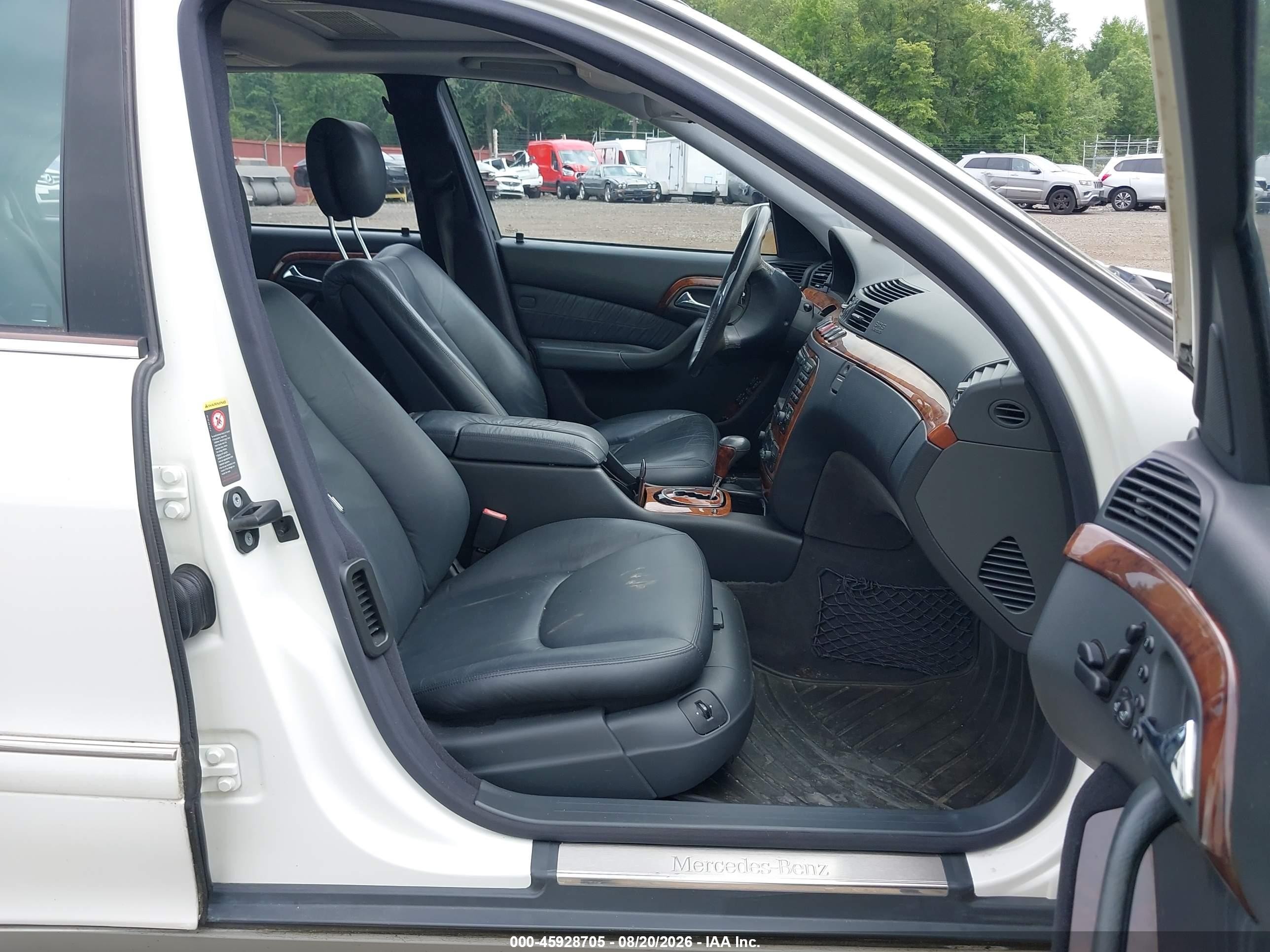 2002 Mercedes-benz S 500   Белый vin: WDBNG75J82A279494