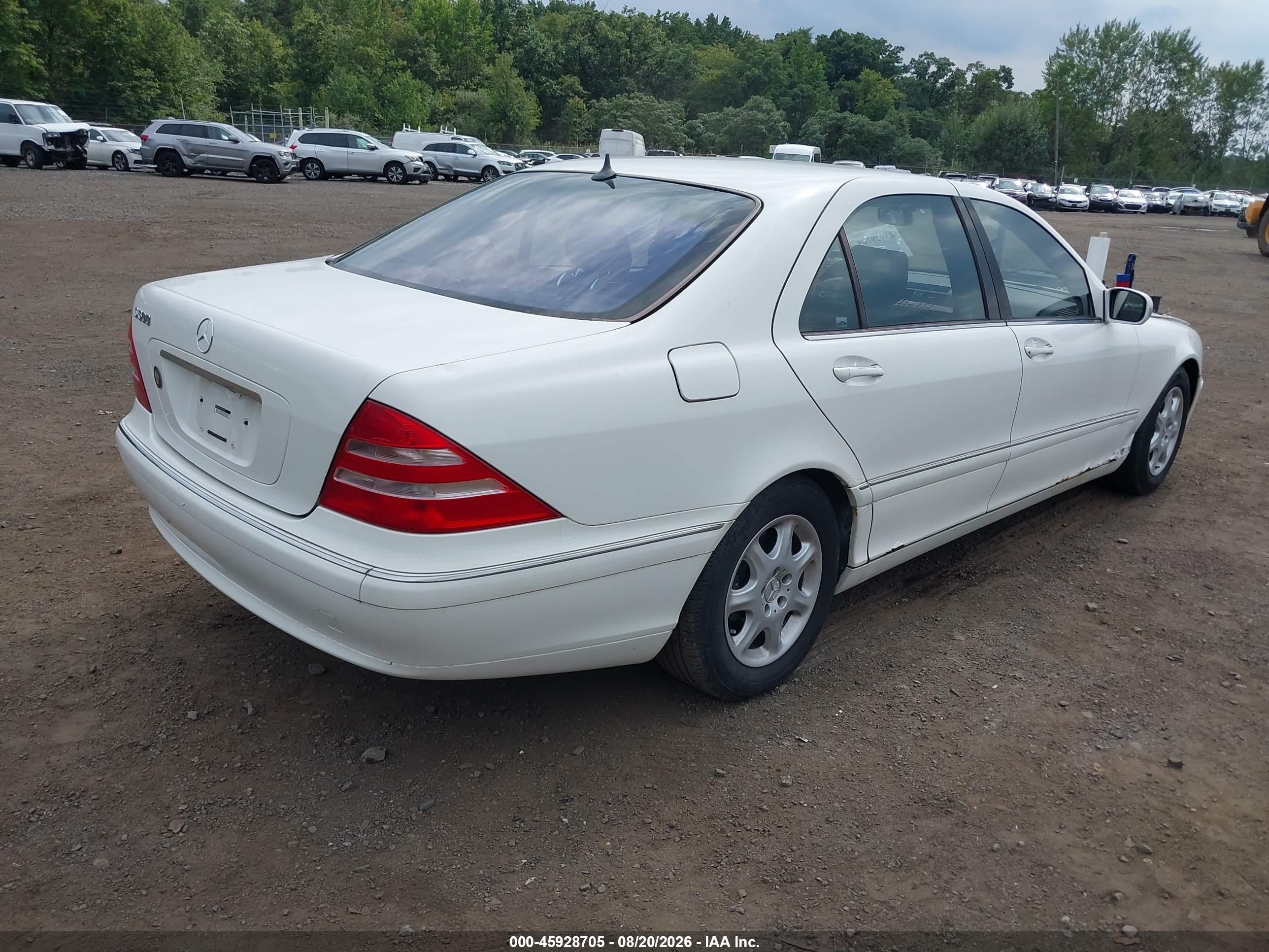 2002 Mercedes-benz S 500   Белый vin: WDBNG75J82A279494