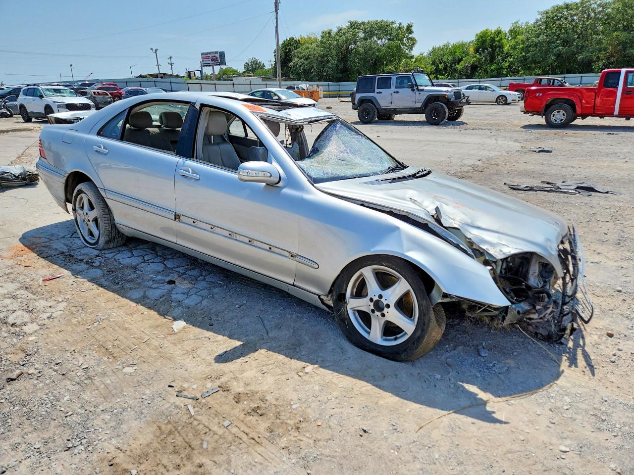 2004 Mercedes-benz S 500 Silver vin: WDBNG75J84A395183