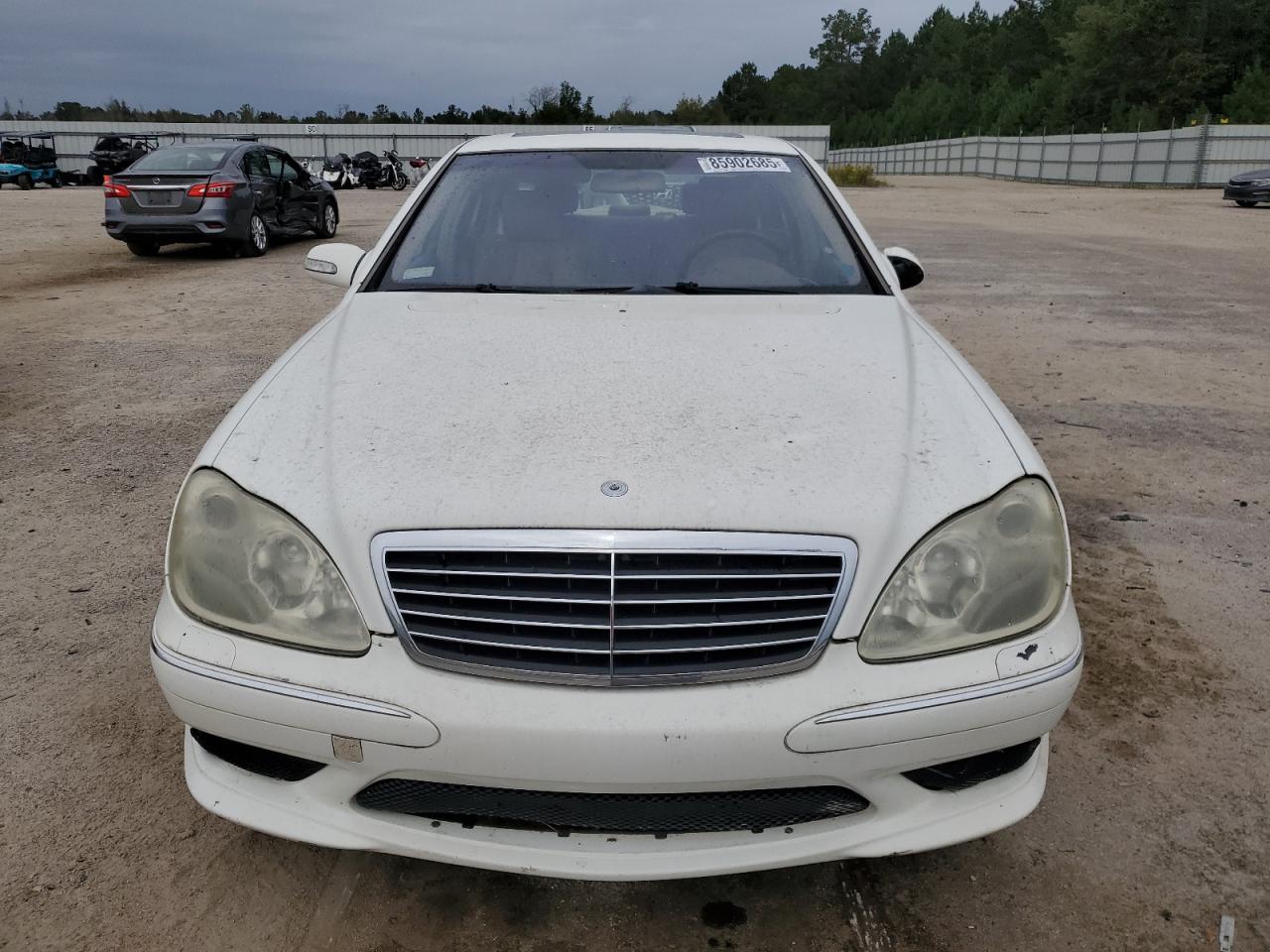 2004 Mercedes-benz S 500 White vin: WDBNG75J84A399170