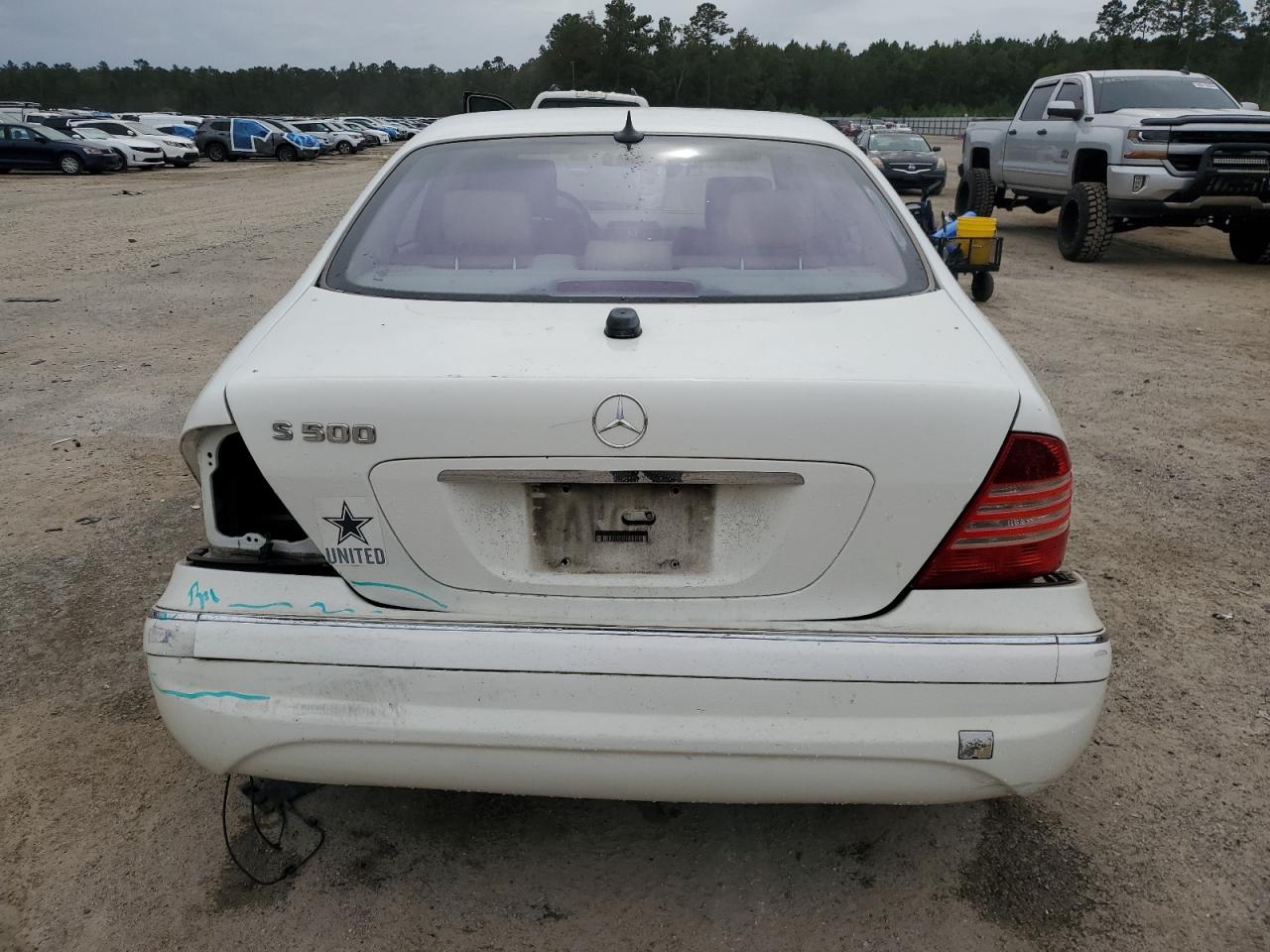 2004 Mercedes-benz S 500 White vin: WDBNG75J84A399170