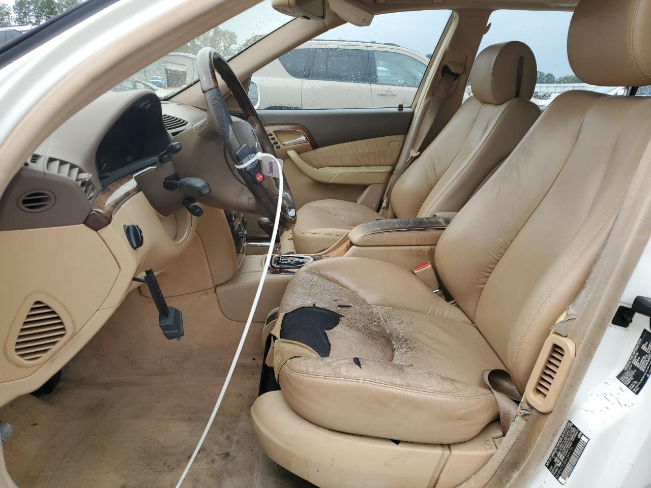2004 Mercedes-benz S 500 White vin: WDBNG75J84A399170