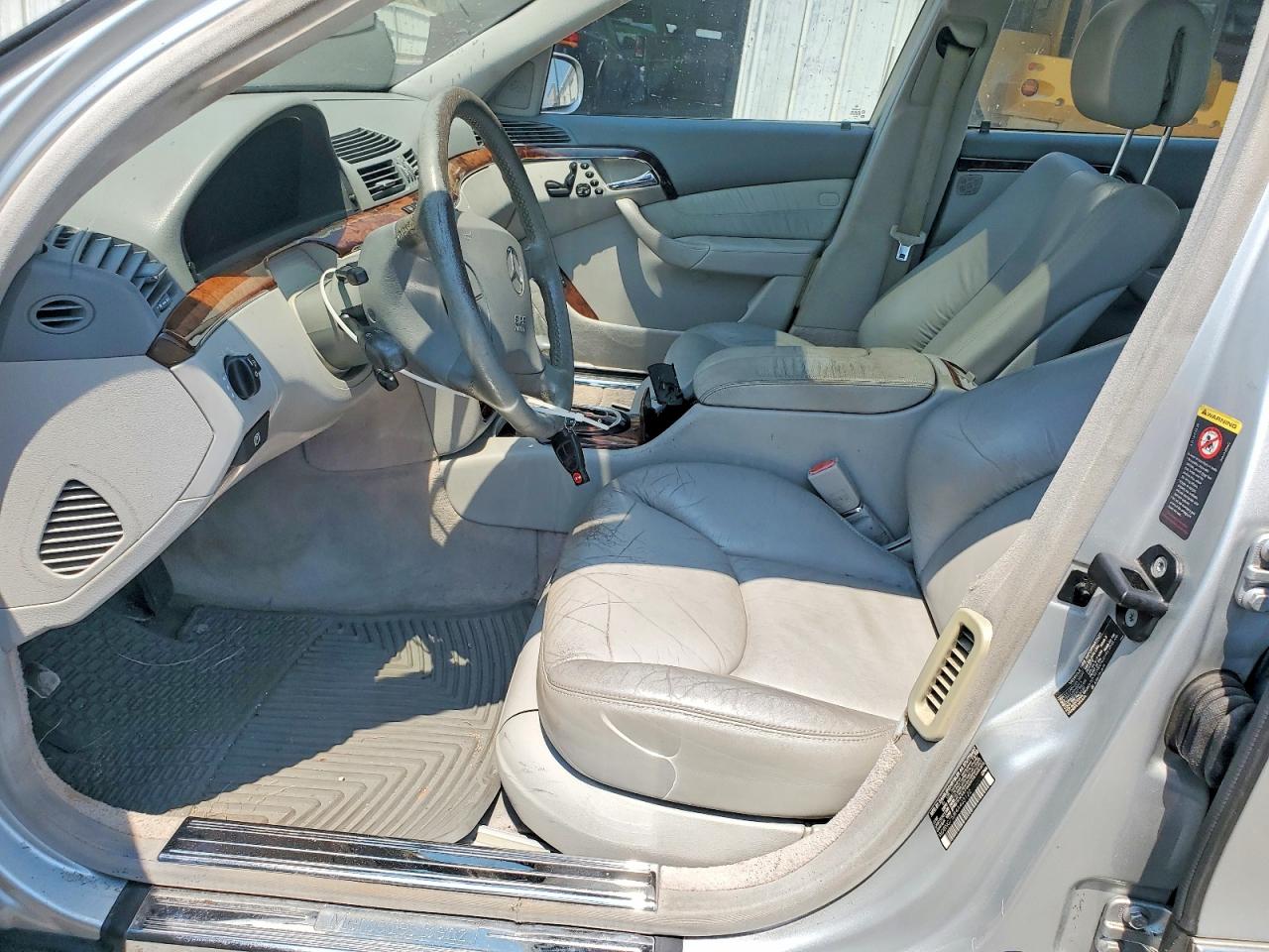 2004 Mercedes-benz S 500 Silver vin: WDBNG75J84A403122