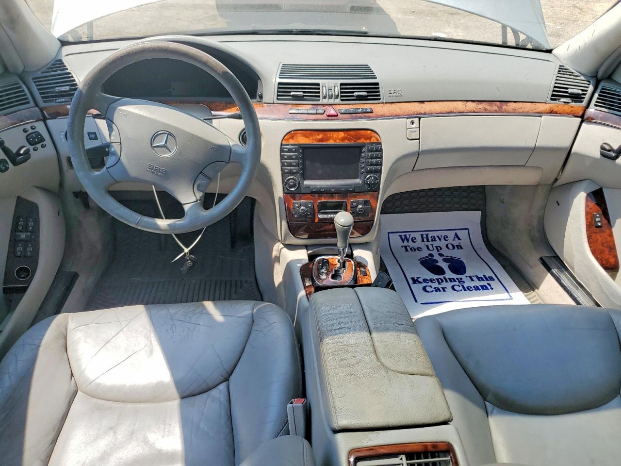 2004 Mercedes-benz S 500 Silver vin: WDBNG75J84A403122