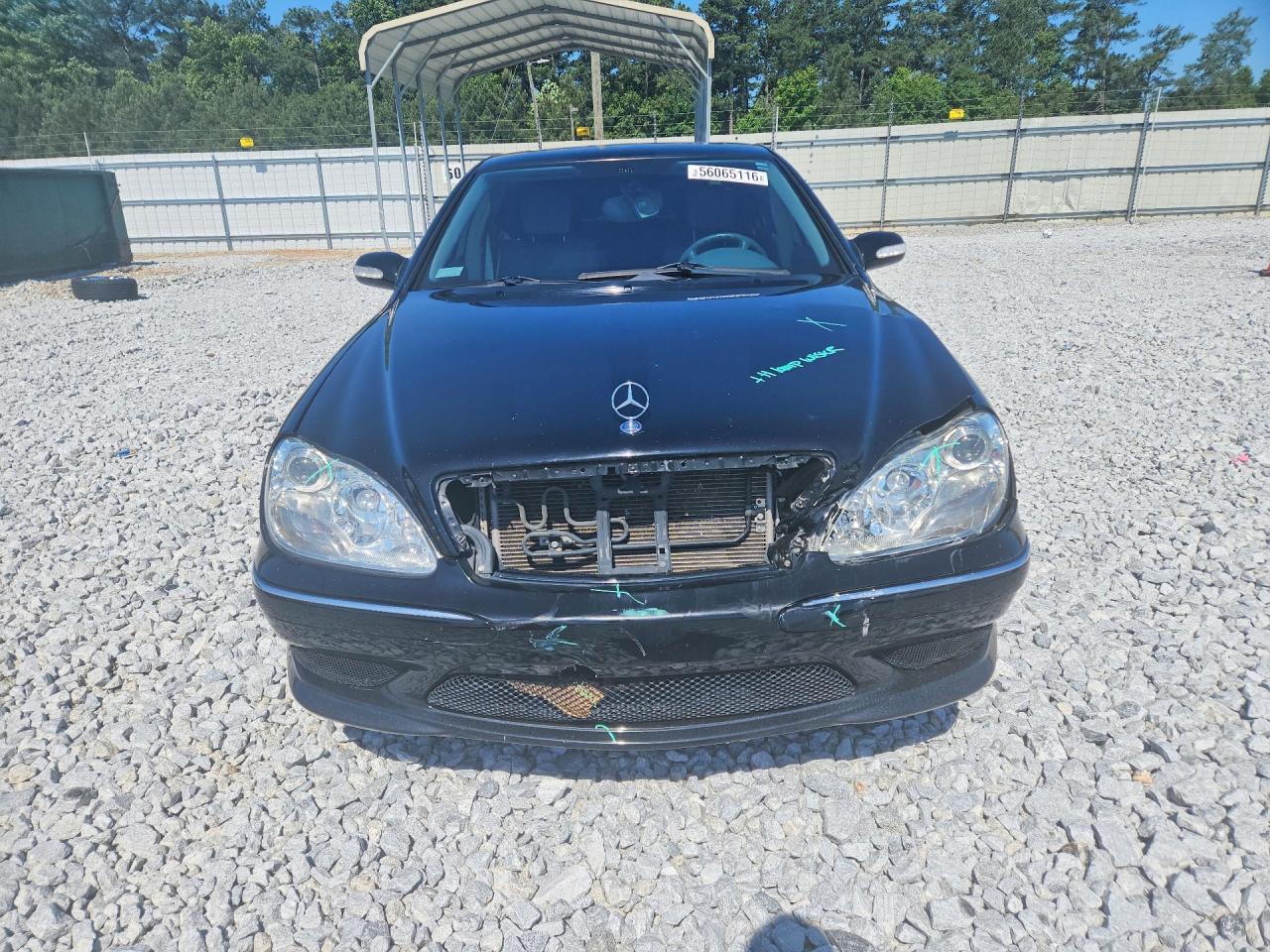 2006 Mercedes-benz S 500 Black vin: WDBNG75J86A470435