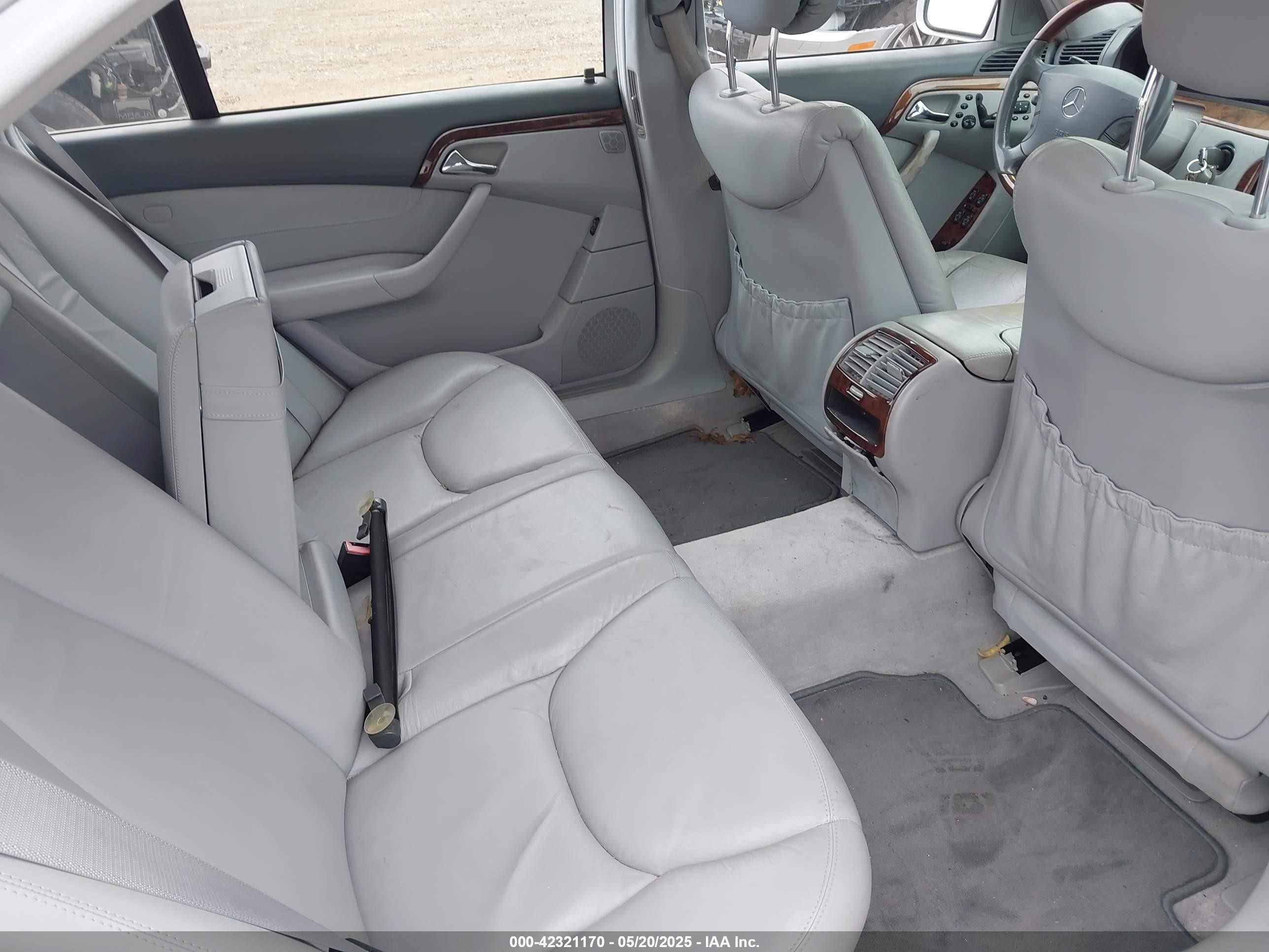 2001 Mercedes-benz S 500   Серебряный vin: WDBNG75J91A174025