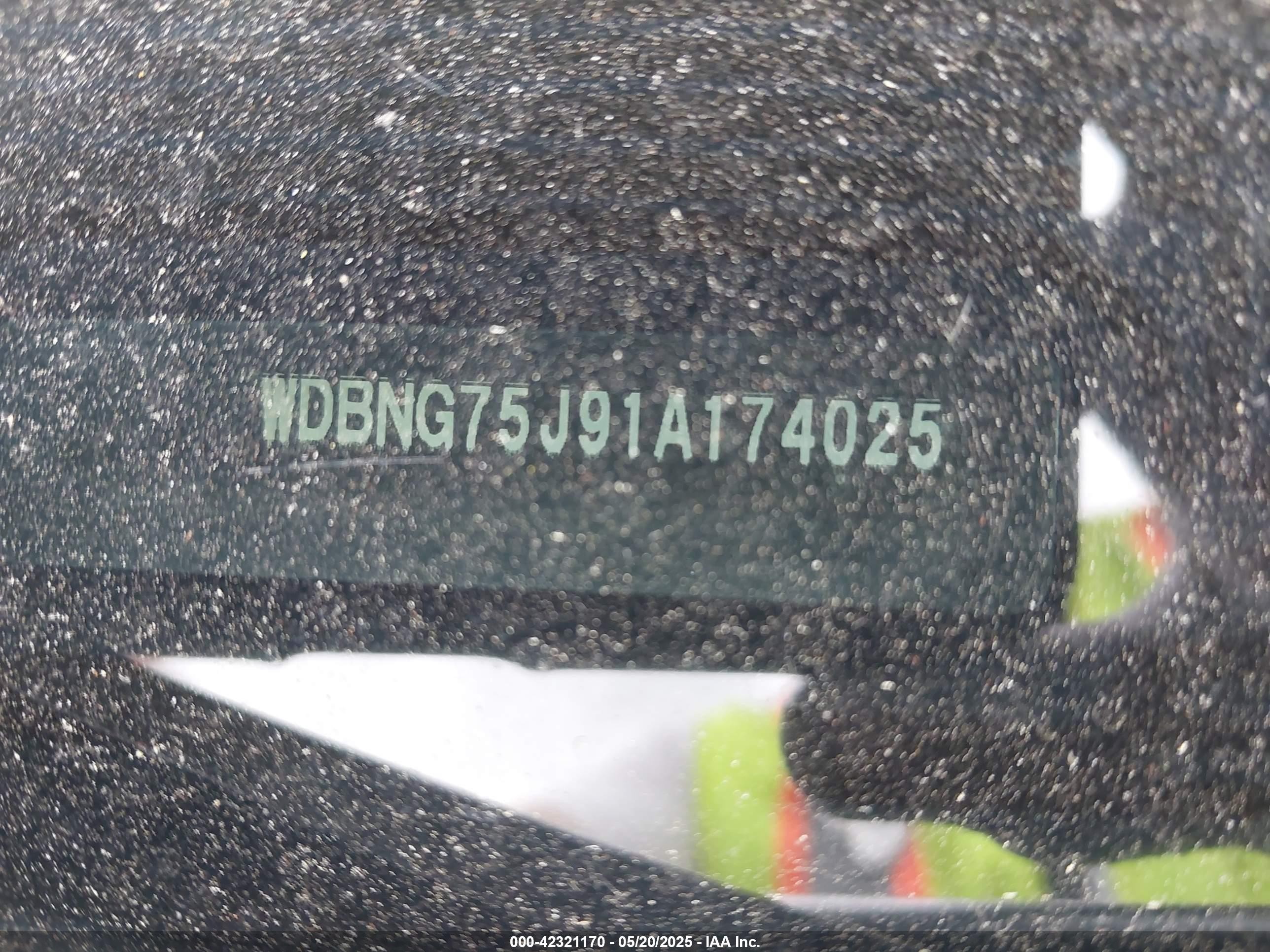 2001 Mercedes-benz S 500   Серебряный vin: WDBNG75J91A174025