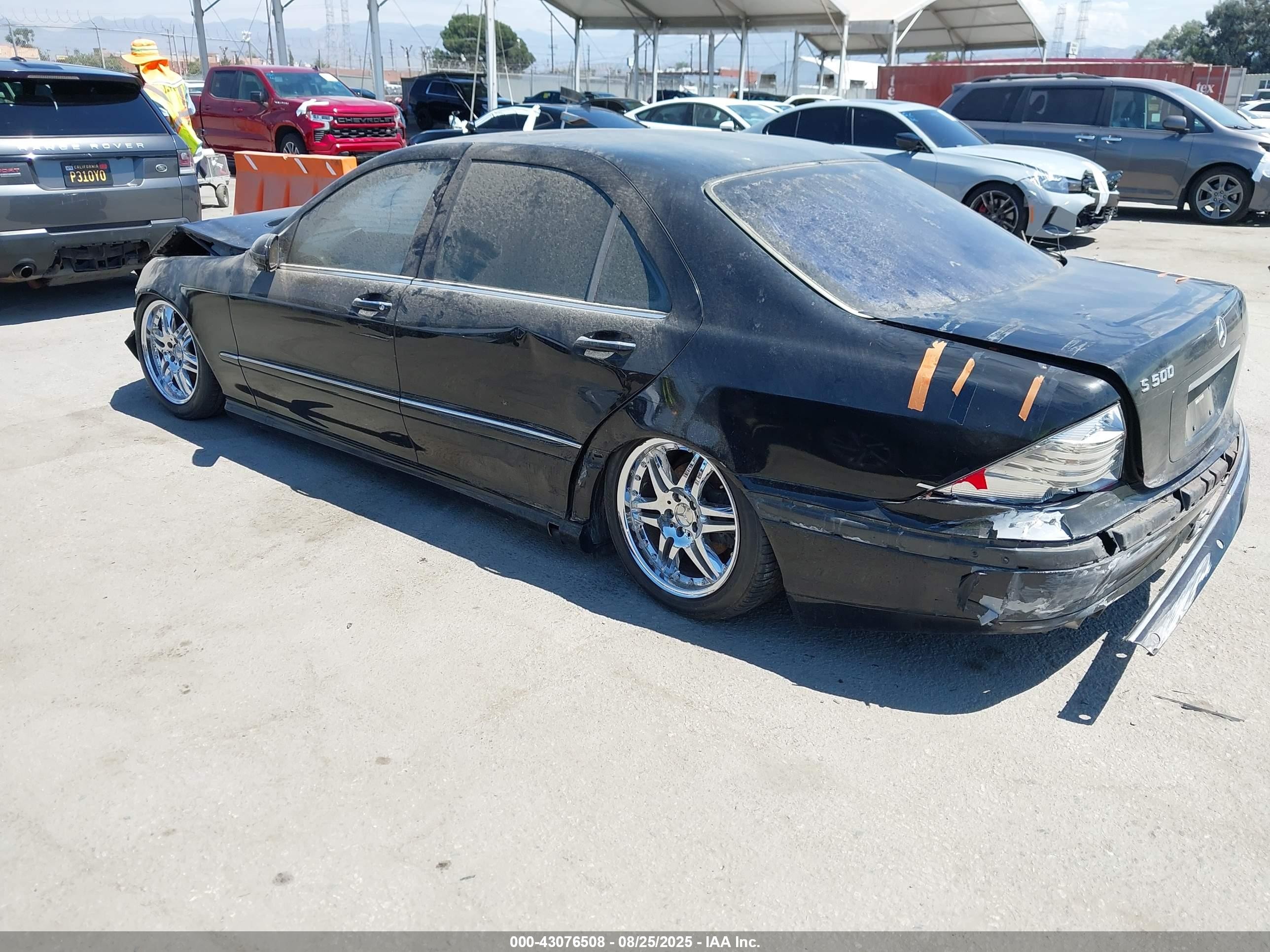 2002 Mercedes-benz S 500   Black vin: WDBNG75J92A225783
