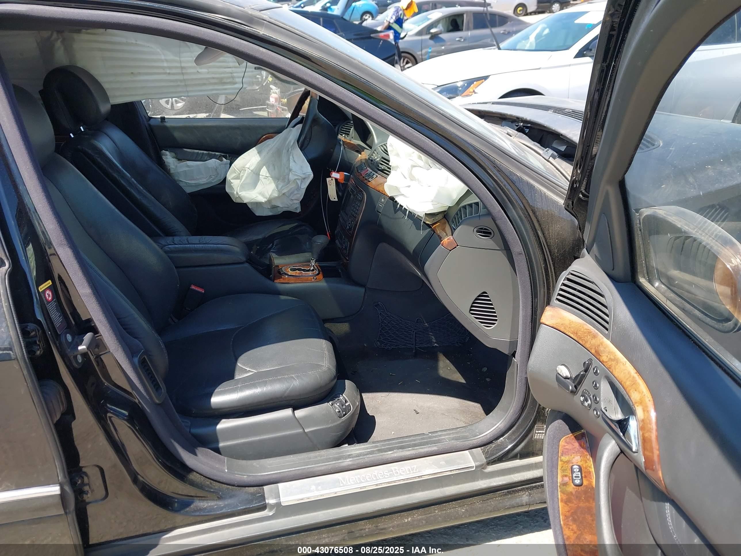 2002 Mercedes-benz S 500   Black vin: WDBNG75J92A225783