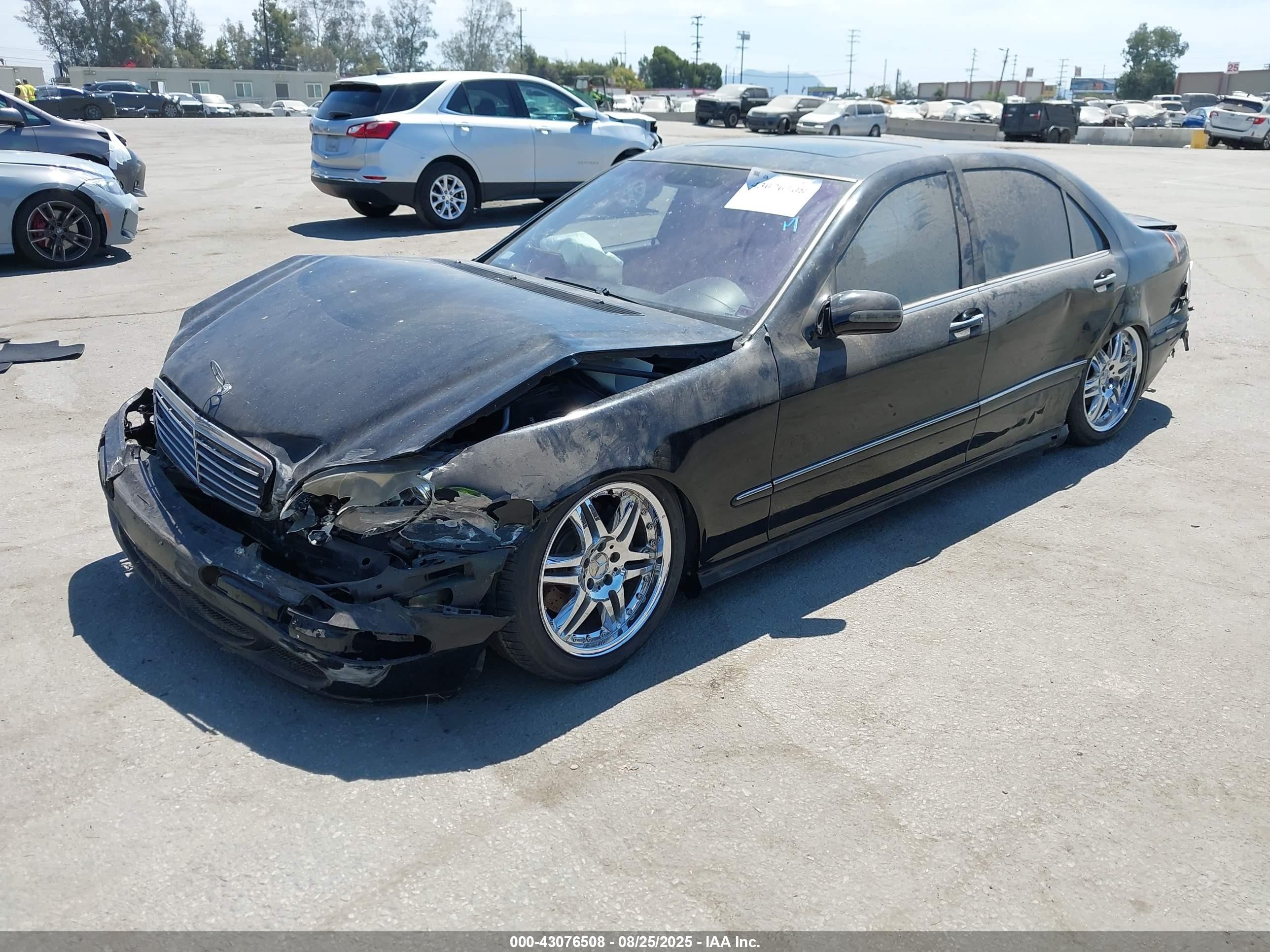 2002 Mercedes-benz S 500   Black vin: WDBNG75J92A225783
