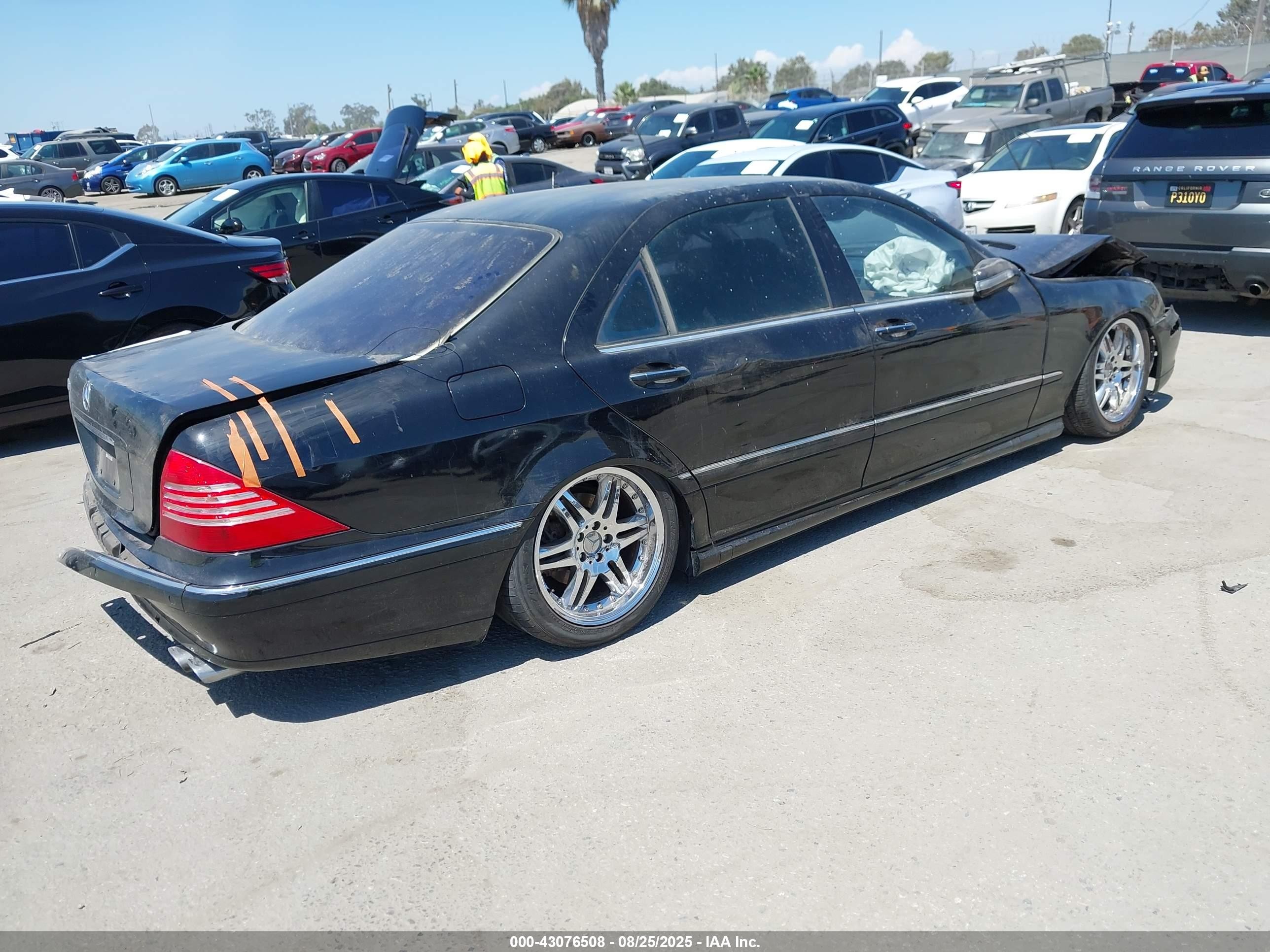 2002 Mercedes-benz S 500   Black vin: WDBNG75J92A225783
