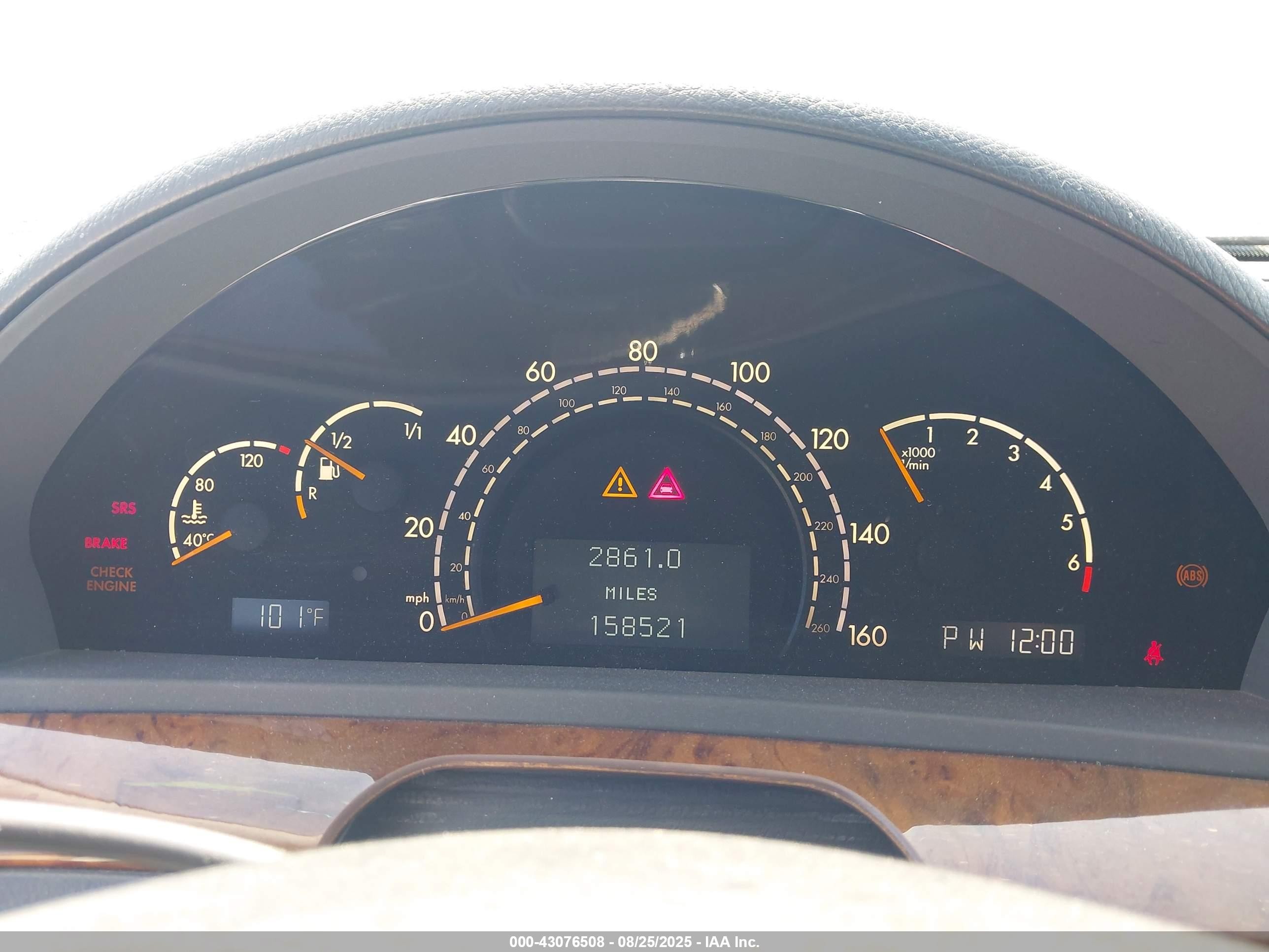 2002 Mercedes-benz S 500   Black vin: WDBNG75J92A225783