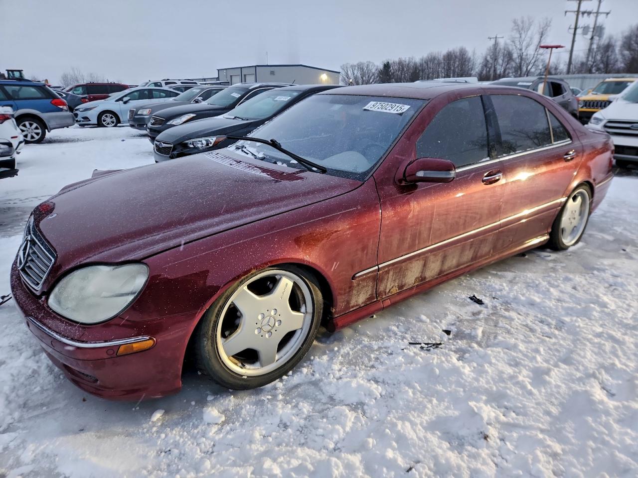 2002 Mercedes-benz S 500 Темно-бордовый vin: WDBNG75J92A243622
