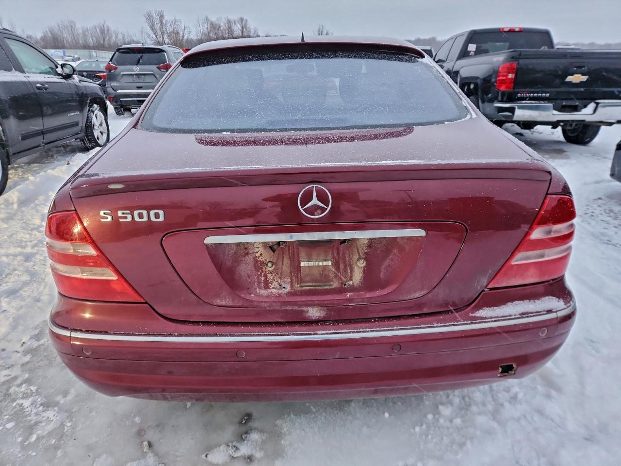 2002 Mercedes-benz S 500 Maroon vin: WDBNG75J92A243622
