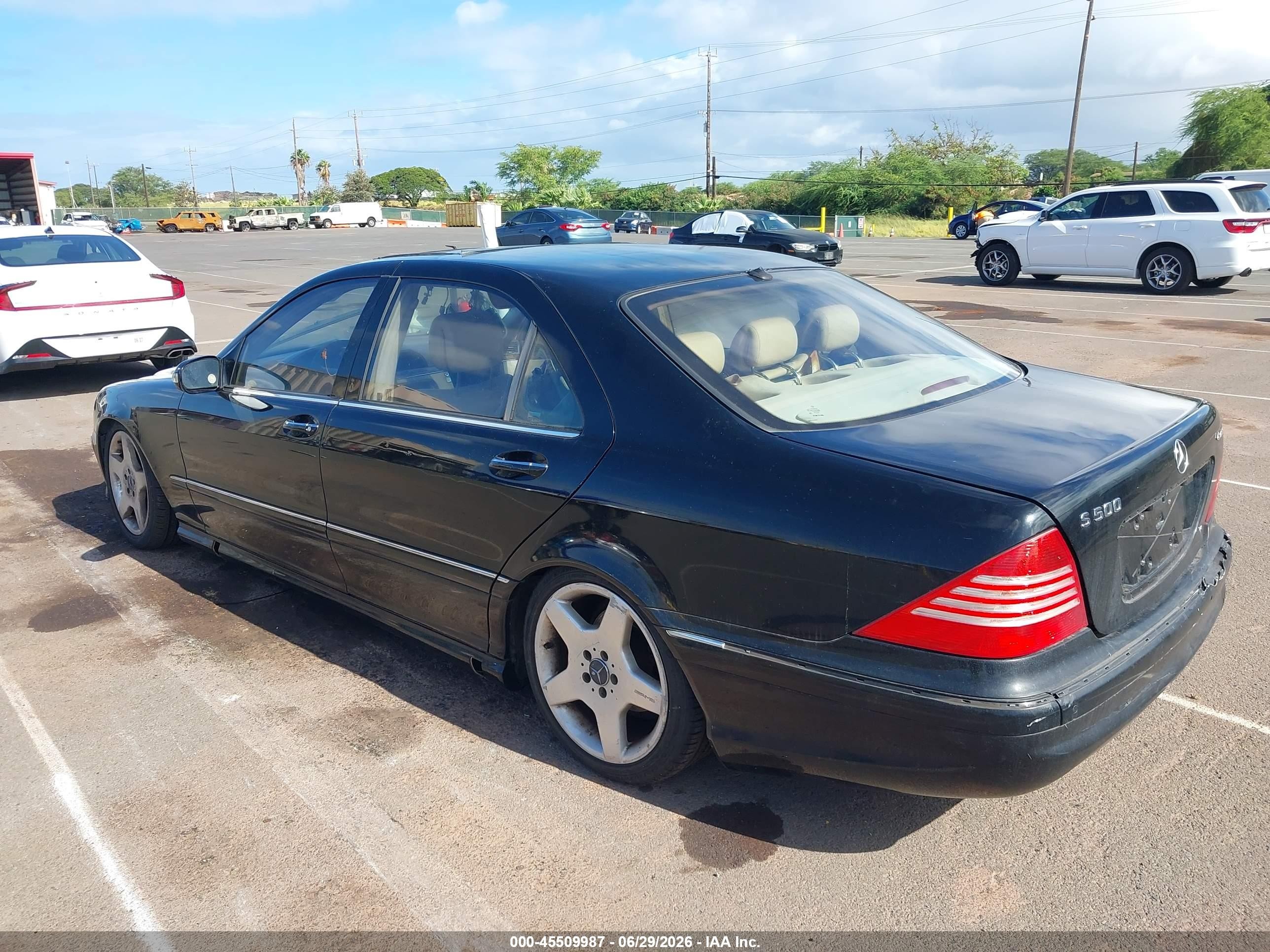 2004 Mercedes-benz S 500   Black vin: WDBNG75J94A426070