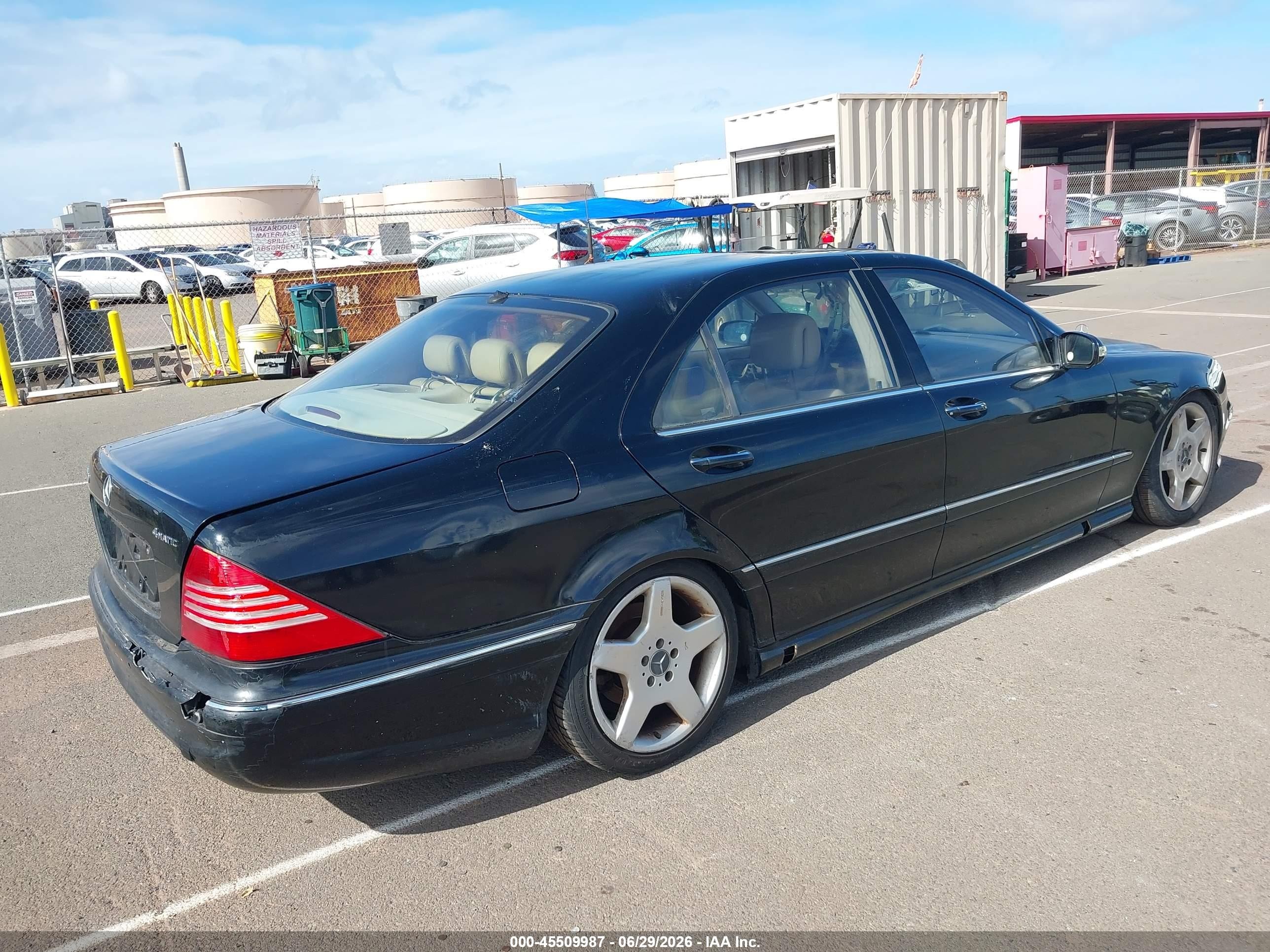 2004 Mercedes-benz S 500   Black vin: WDBNG75J94A426070
