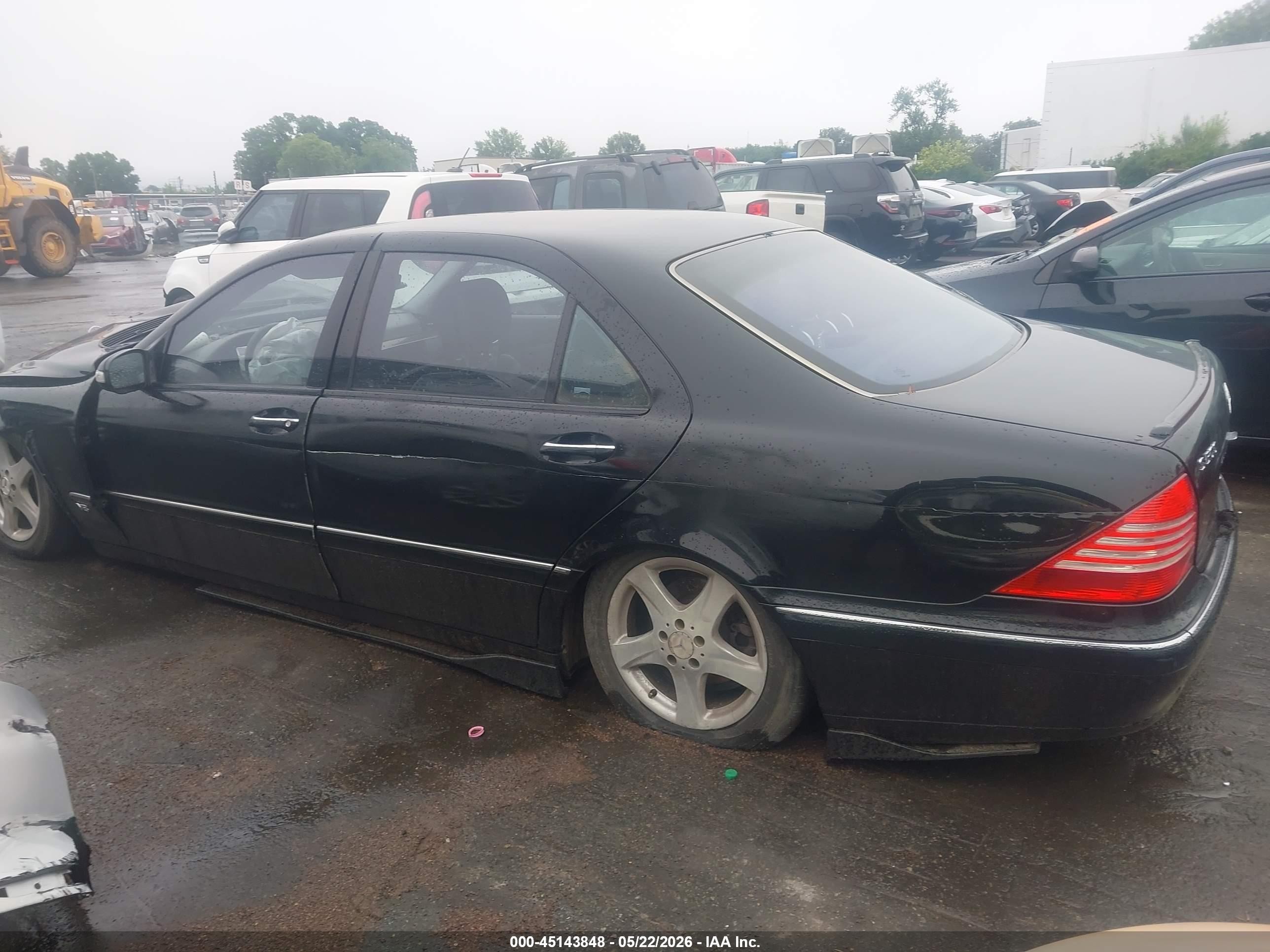 2004 Mercedes-benz S 500   Черный vin: WDBNG75J94A429616