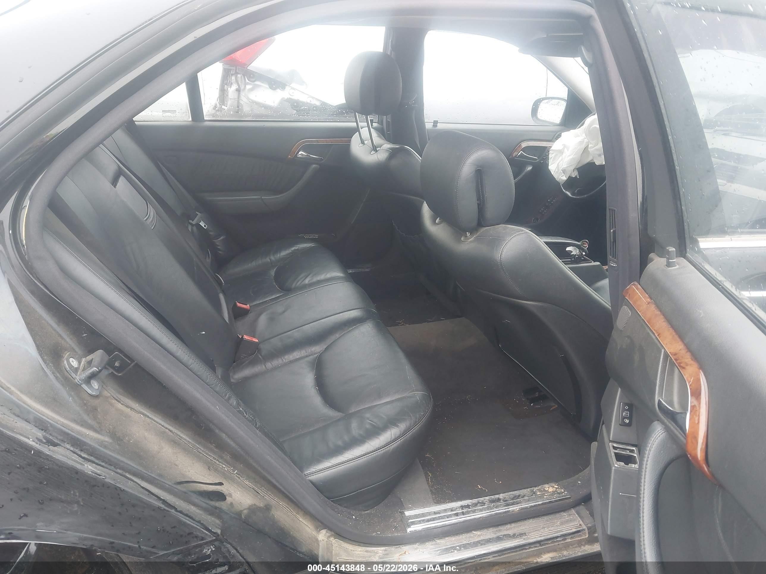 2004 Mercedes-benz S 500   Черный vin: WDBNG75J94A429616