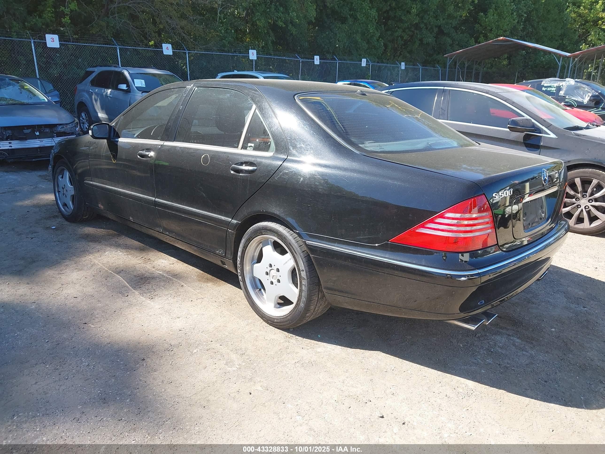 2000 Mercedes-benz S 500   Black vin: WDBNG75J9YA081063