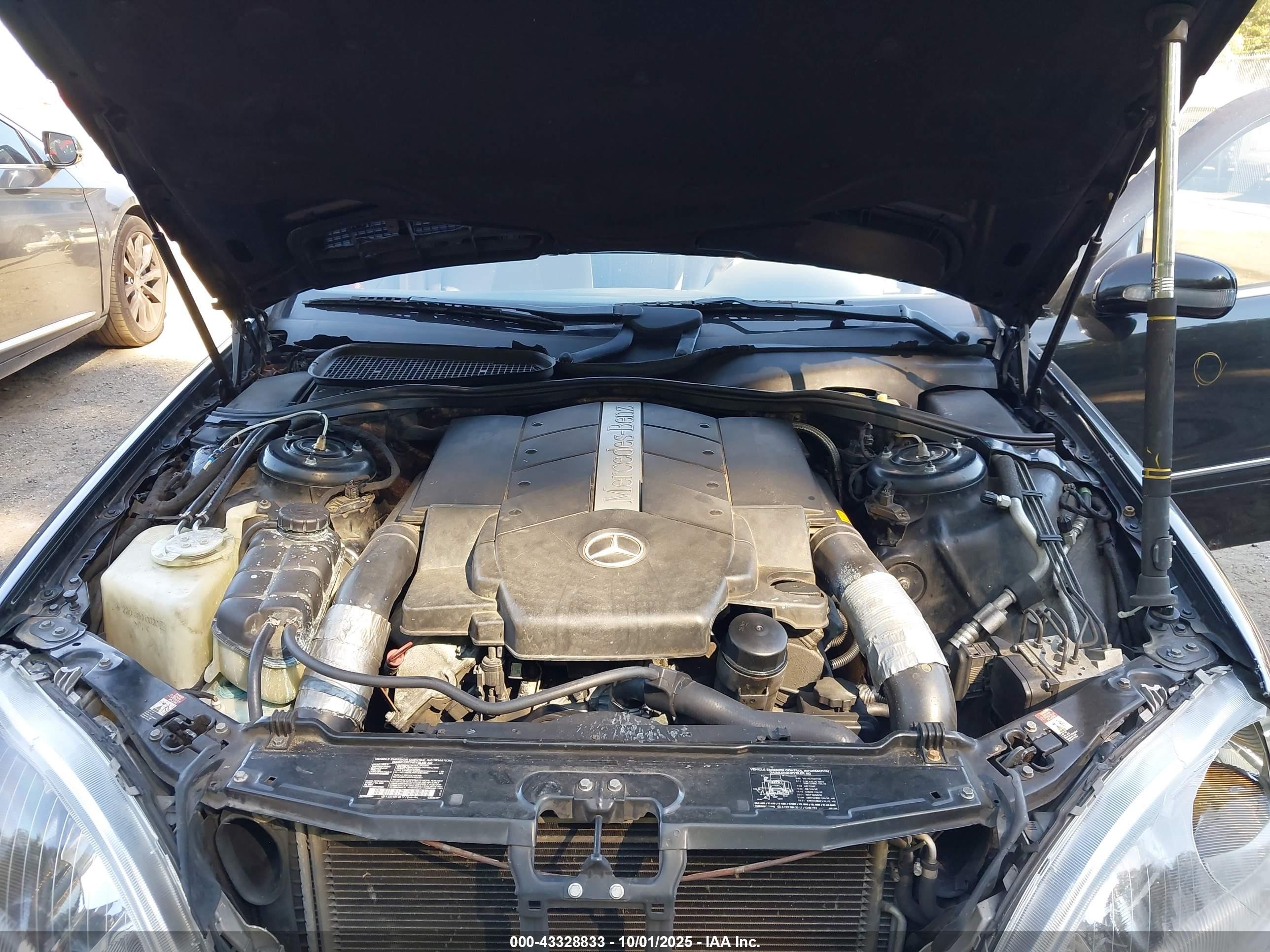 2000 Mercedes-benz S 500   Black vin: WDBNG75J9YA081063