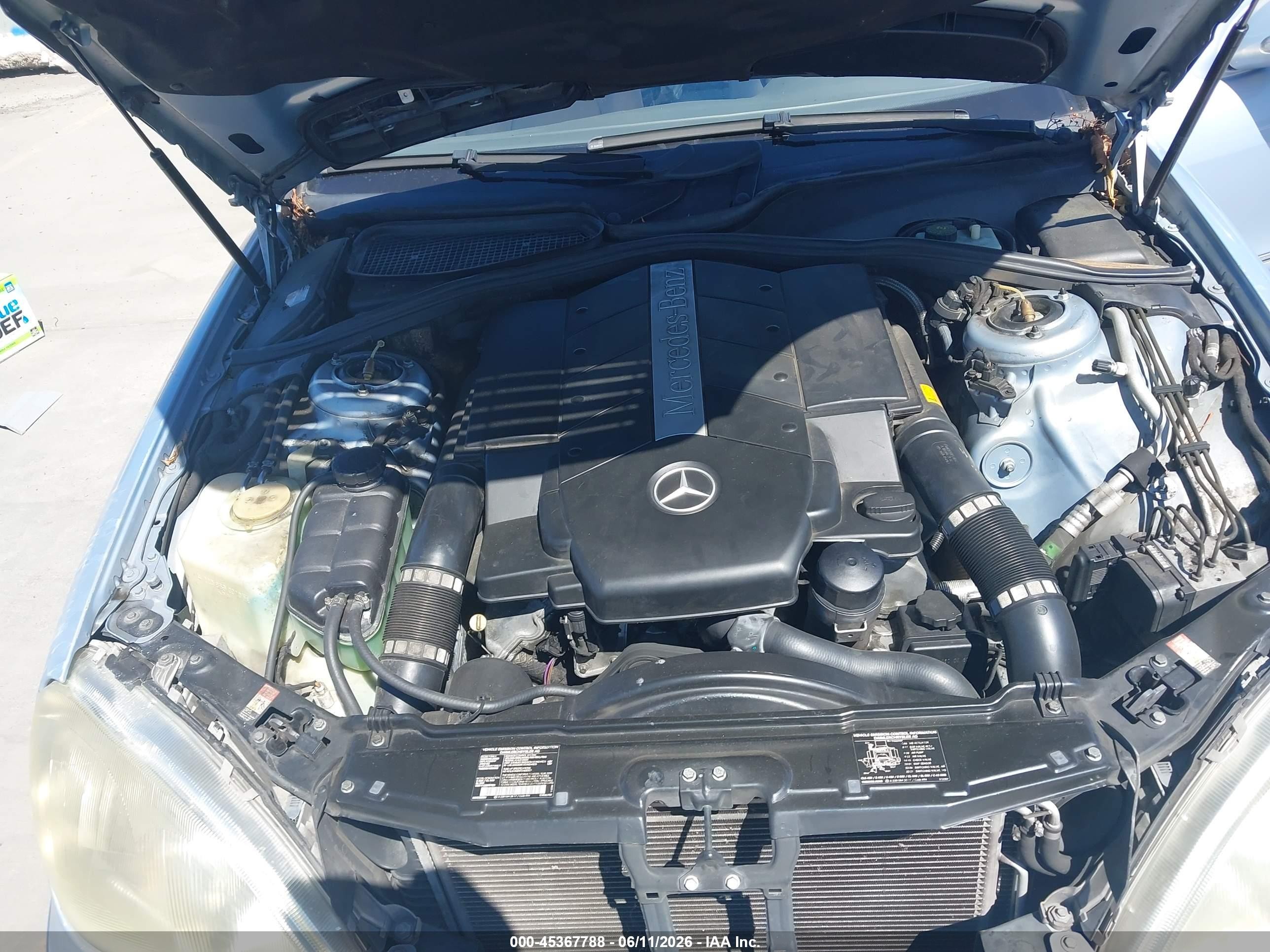 2000 Mercedes-benz S 500   Серебряный vin: WDBNG75J9YA132271