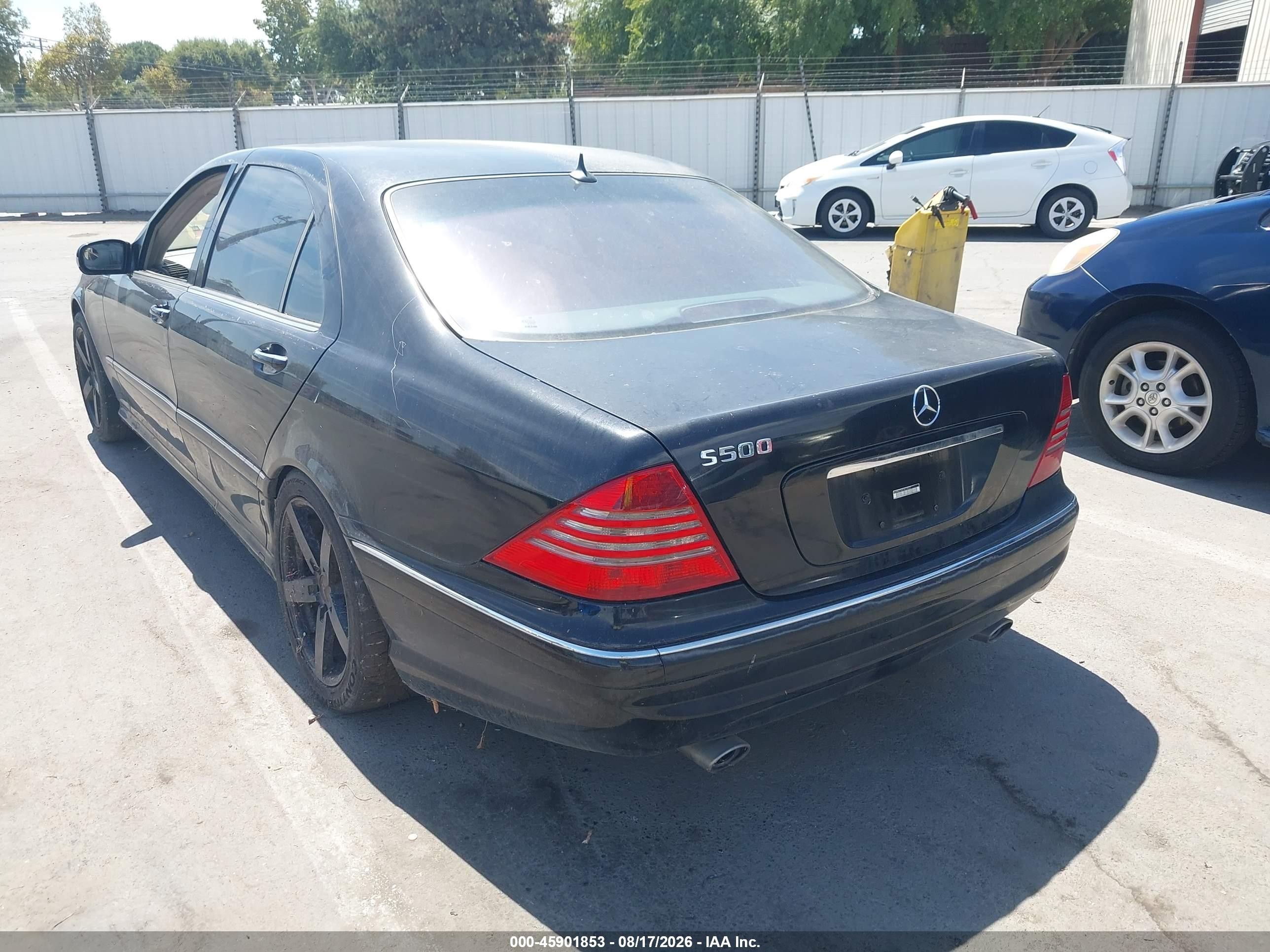 2001 Mercedes-benz S 500   Black vin: WDBNG75JX1A213527