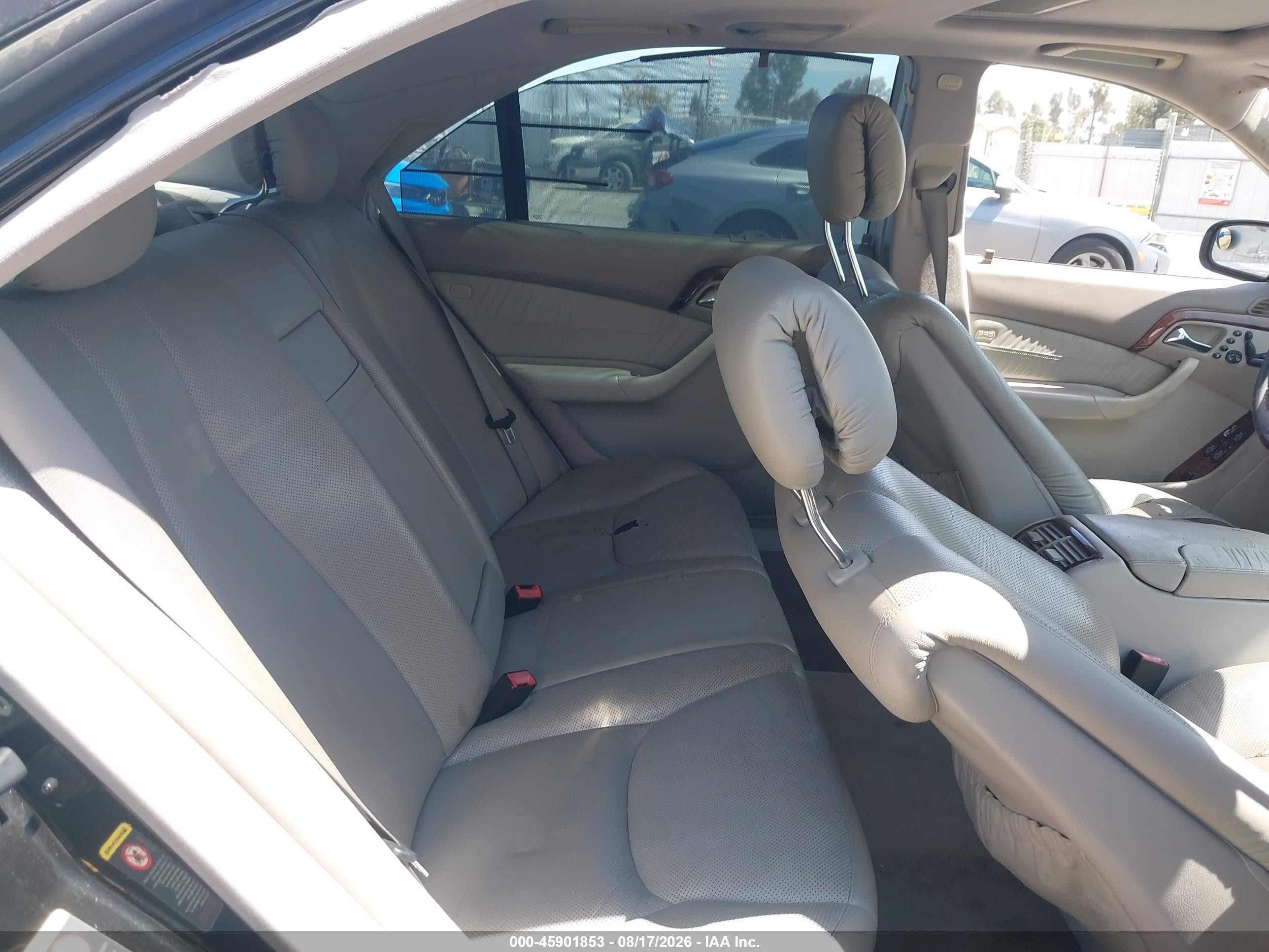 2001 Mercedes-benz S 500   Black vin: WDBNG75JX1A213527