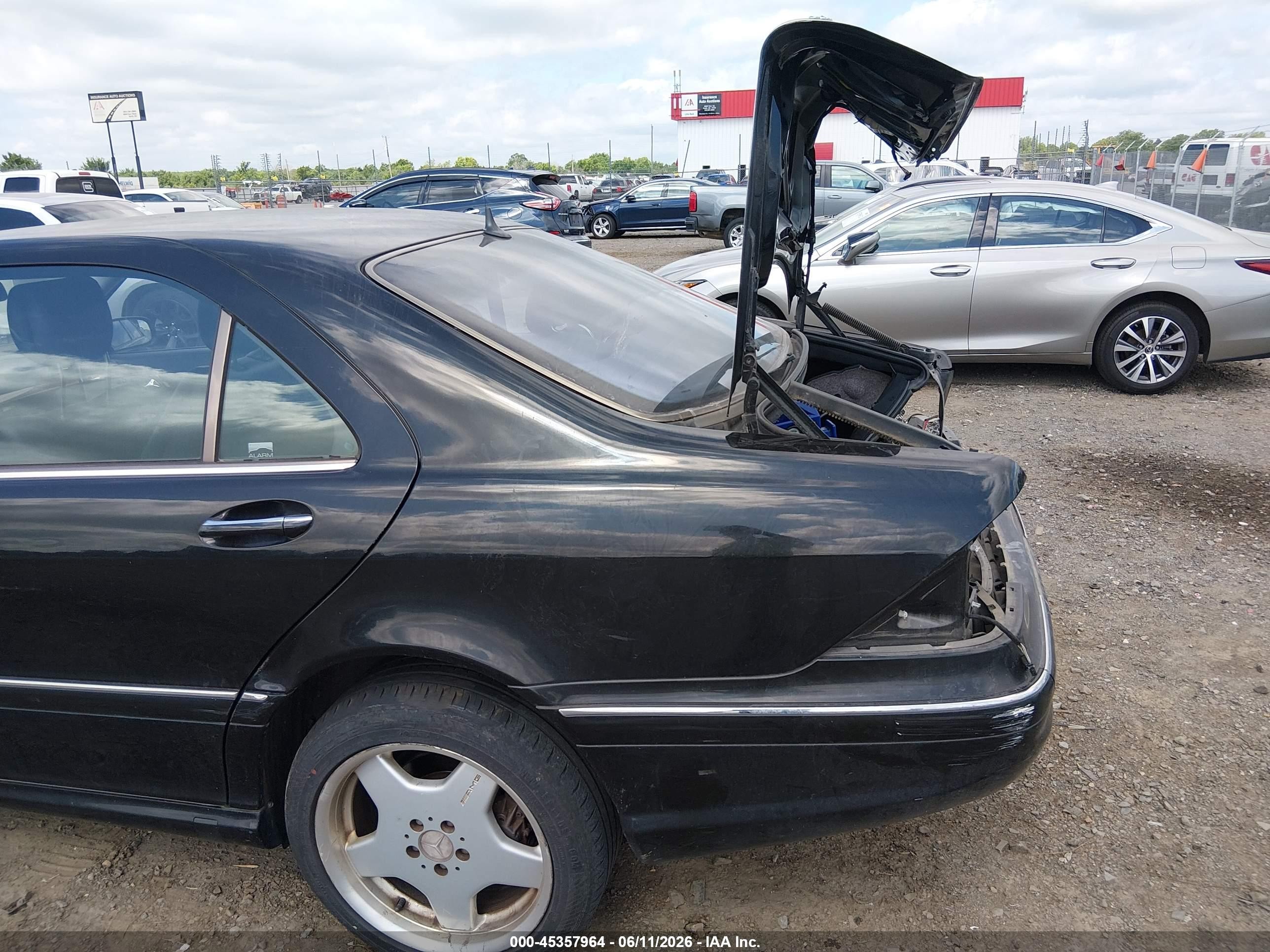 2001 Mercedes-benz S 500   Черный vin: WDBNG75JX1A218565