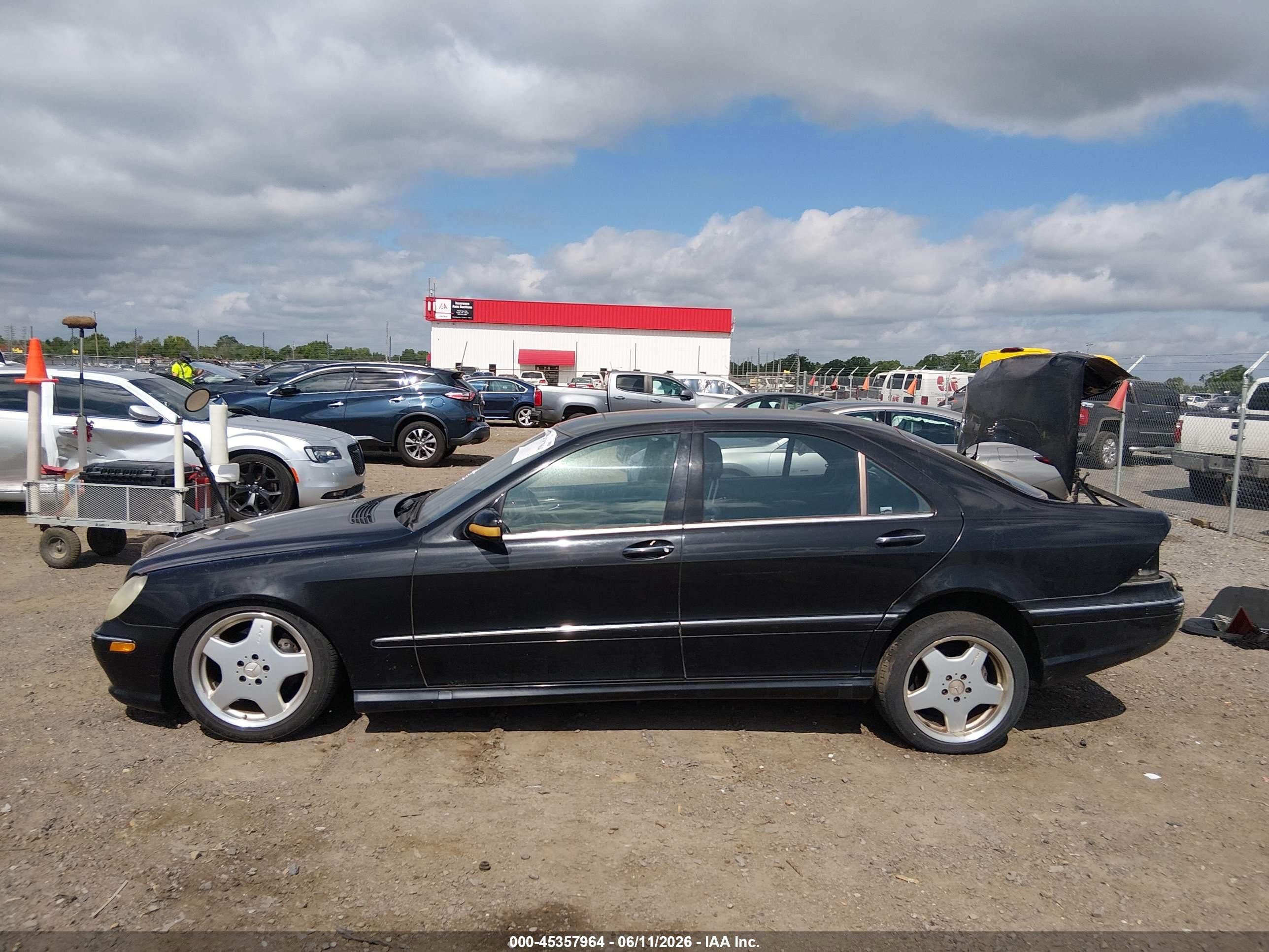 2001 Mercedes-benz S 500   Черный vin: WDBNG75JX1A218565