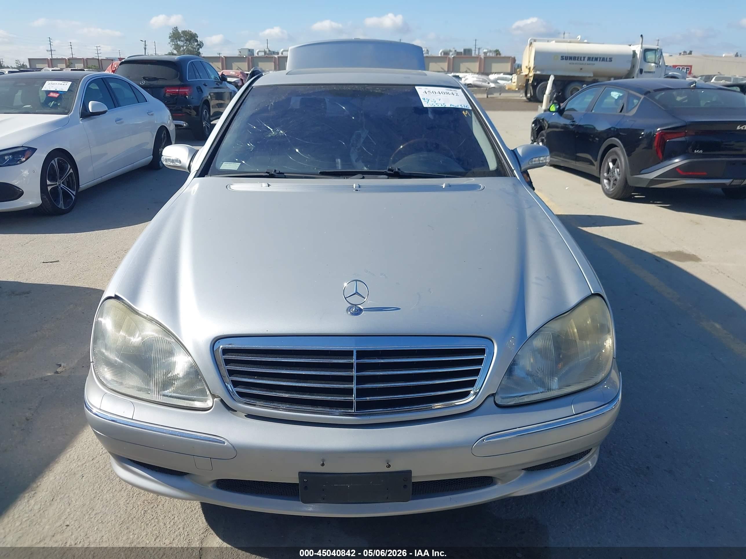 2002 Mercedes-benz S 500   Silver vin: WDBNG75JX2A227168