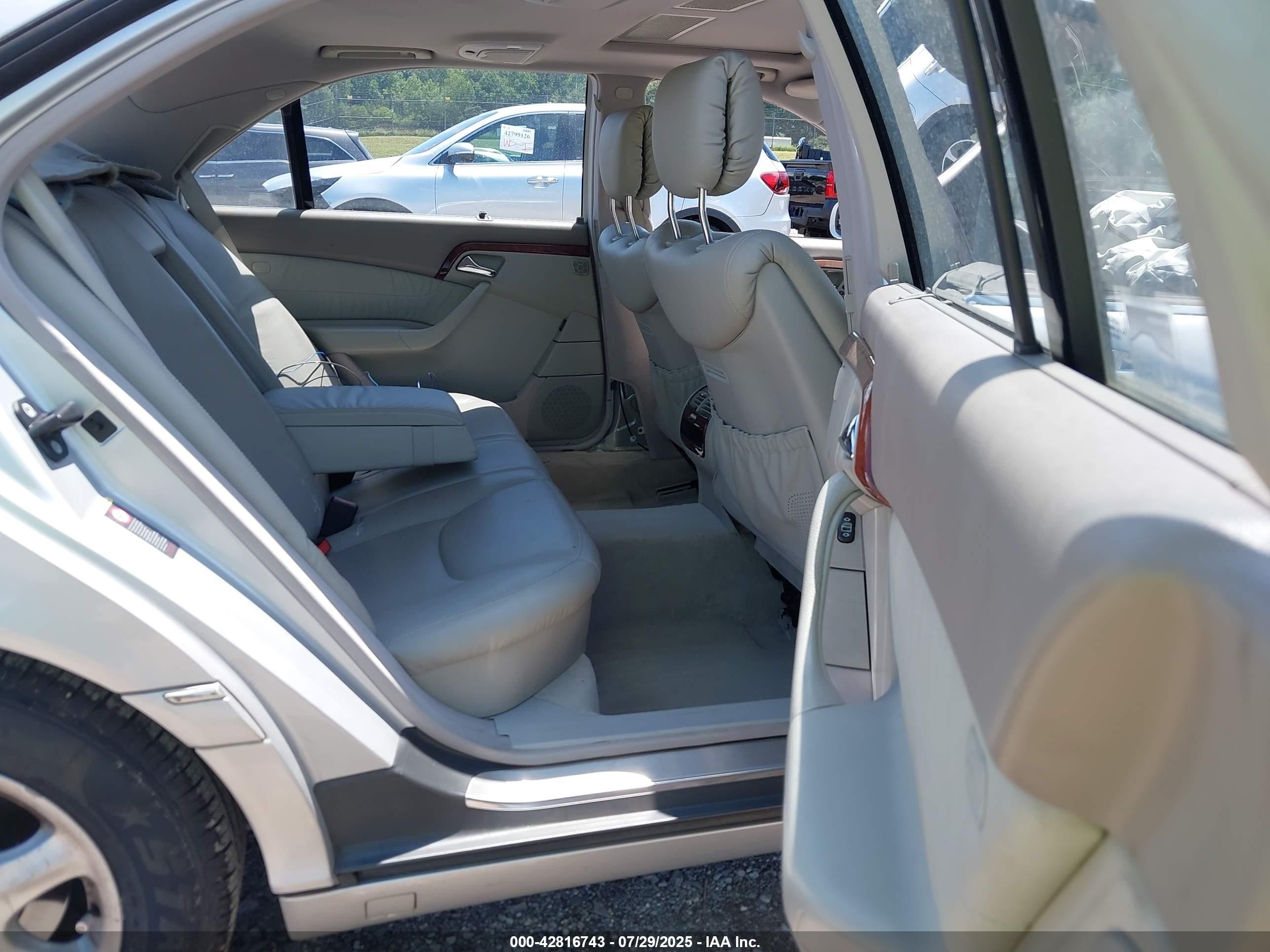 2002 Mercedes-benz S 500   Silver vin: WDBNG75JX2A235089