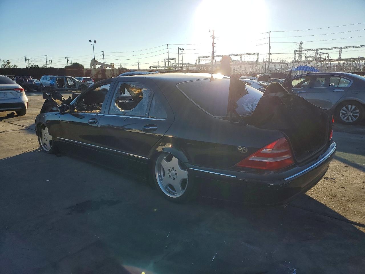 2002 Mercedes-benz S 500 Black vin: WDBNG75JX2A264088