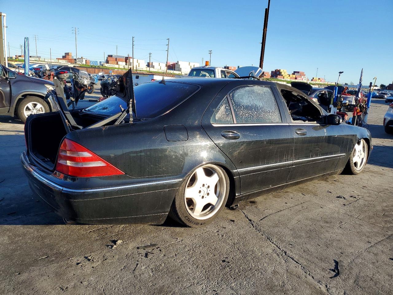 2002 Mercedes-benz S 500 Black vin: WDBNG75JX2A264088