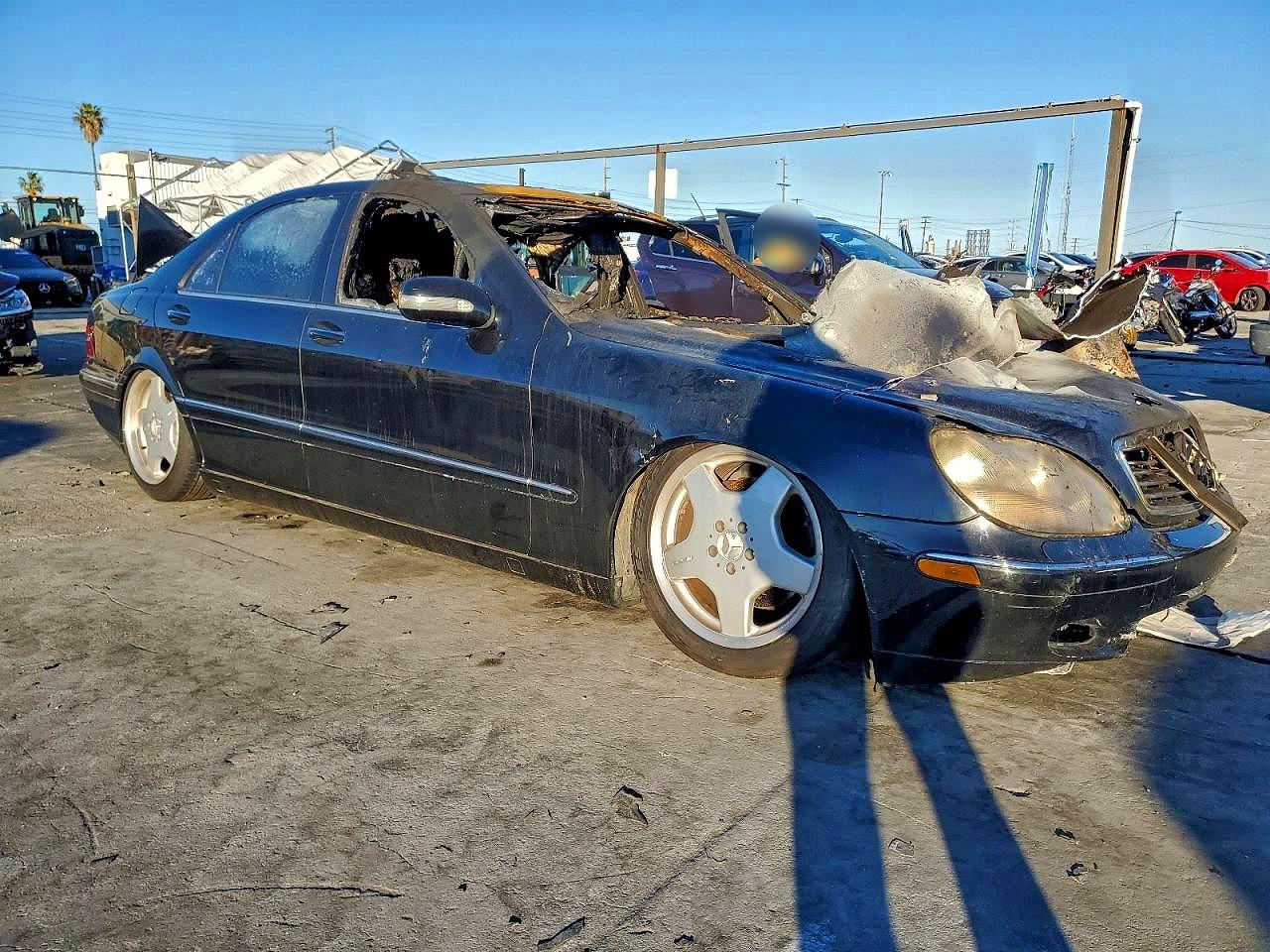 2002 Mercedes-benz S 500 Black vin: WDBNG75JX2A264088
