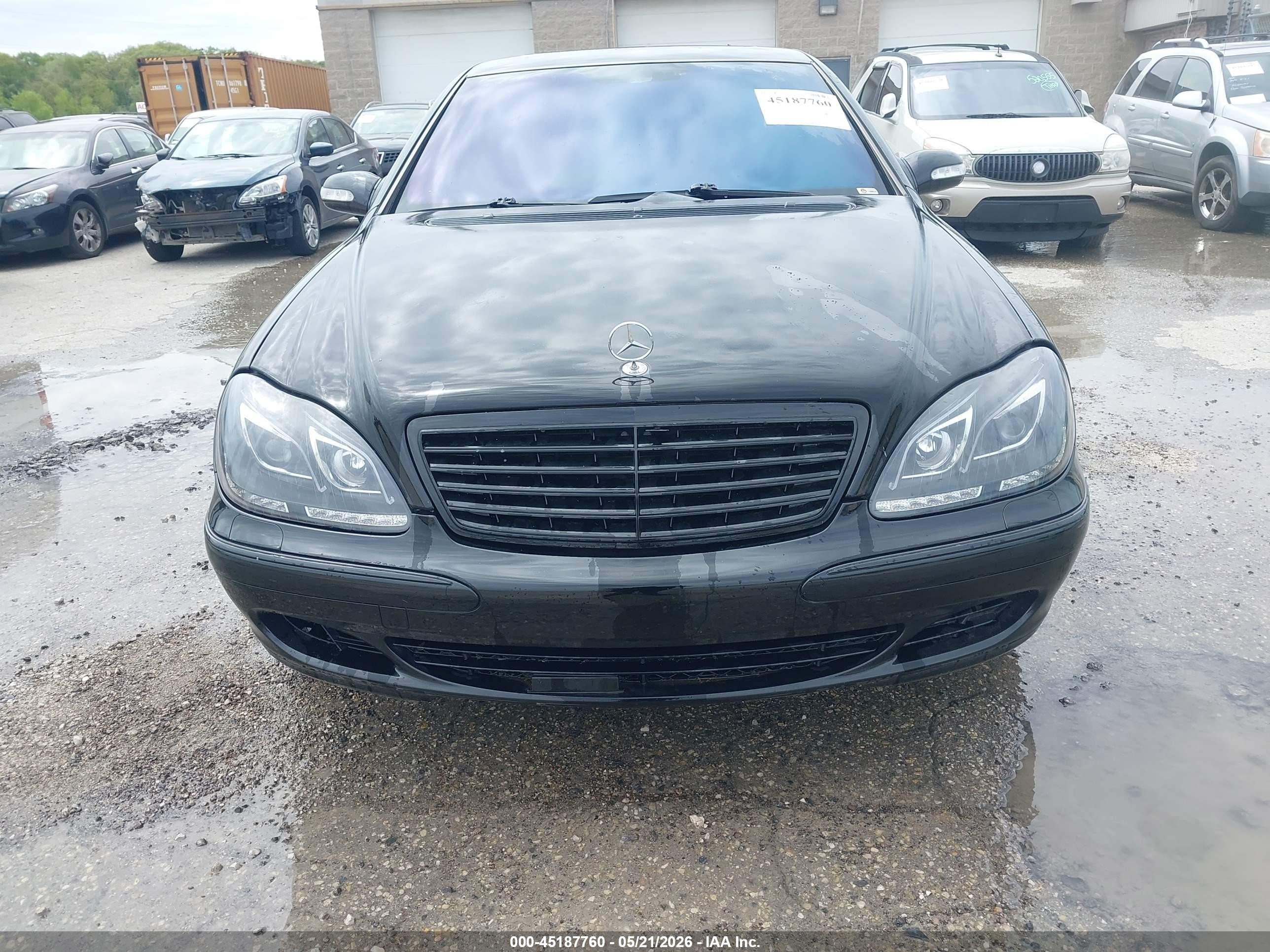 2003 Mercedes-benz S 500   Black vin: WDBNG75JX3A375225