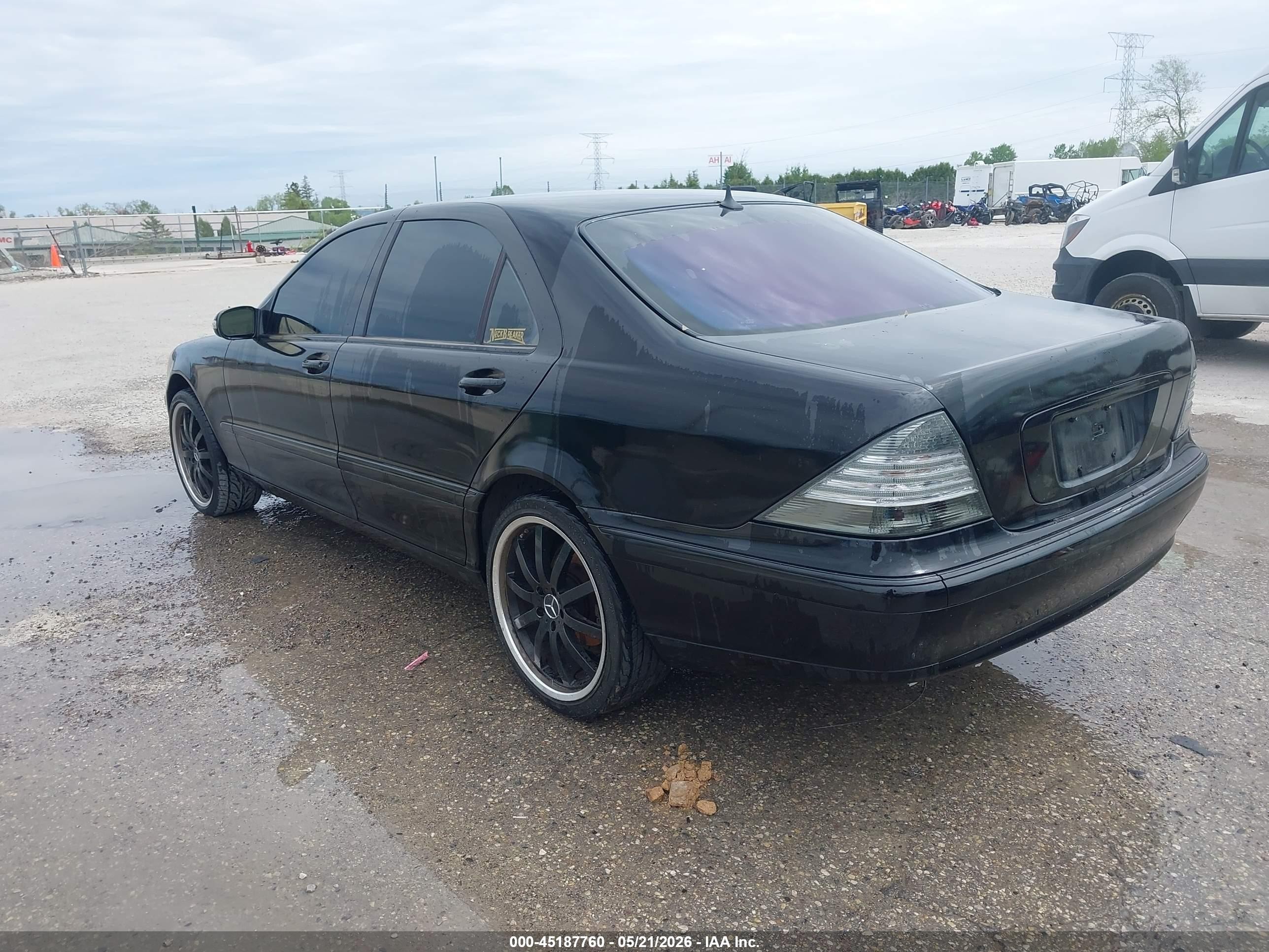 2003 Mercedes-benz S 500   Black vin: WDBNG75JX3A375225
