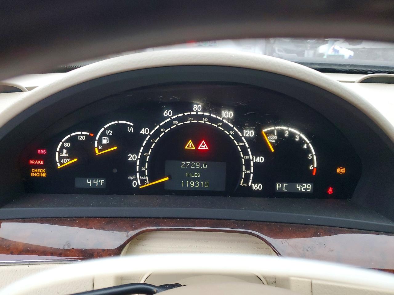 2004 Mercedes-benz S 500 Tan vin: WDBNG75JX4A389207