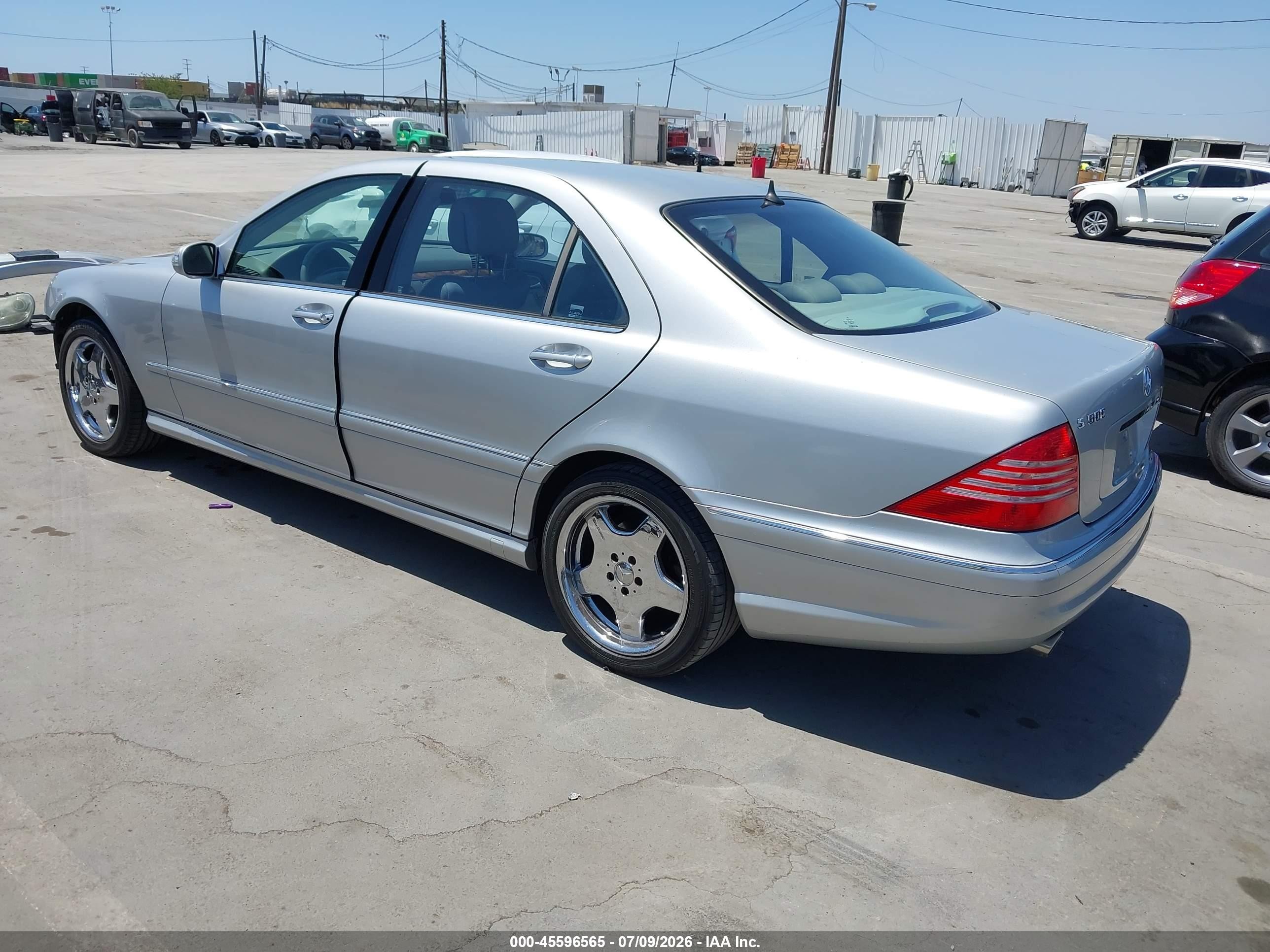 2004 Mercedes-benz S 500 Silver vin: WDBNG75JX4A419886