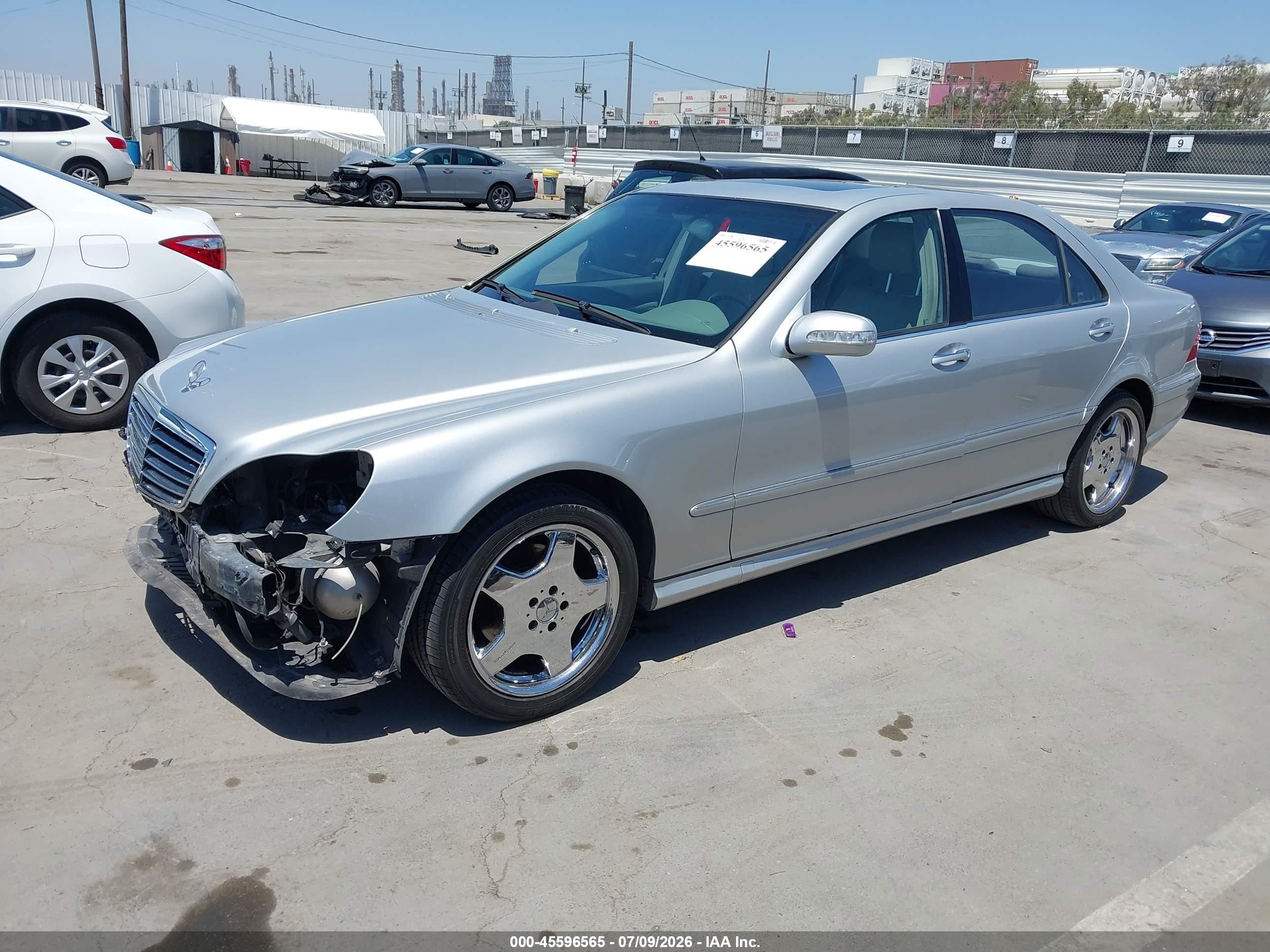 2004 Mercedes-benz S 500 Silver vin: WDBNG75JX4A419886