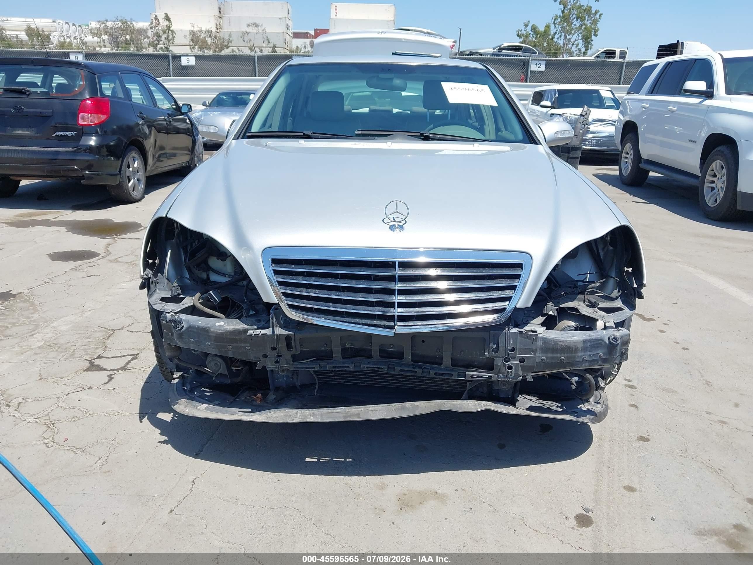 2004 Mercedes-benz S 500 Silver vin: WDBNG75JX4A419886