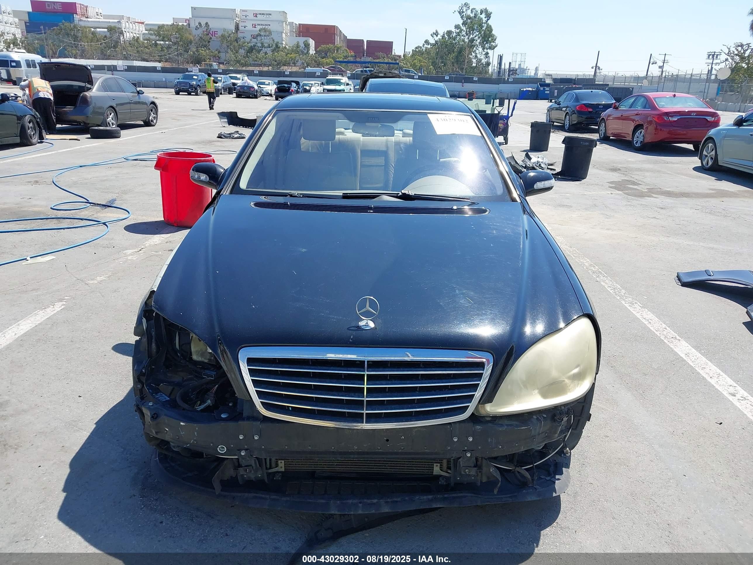 2006 Mercedes-benz S 500   Черный vin: WDBNG75JX6A463891