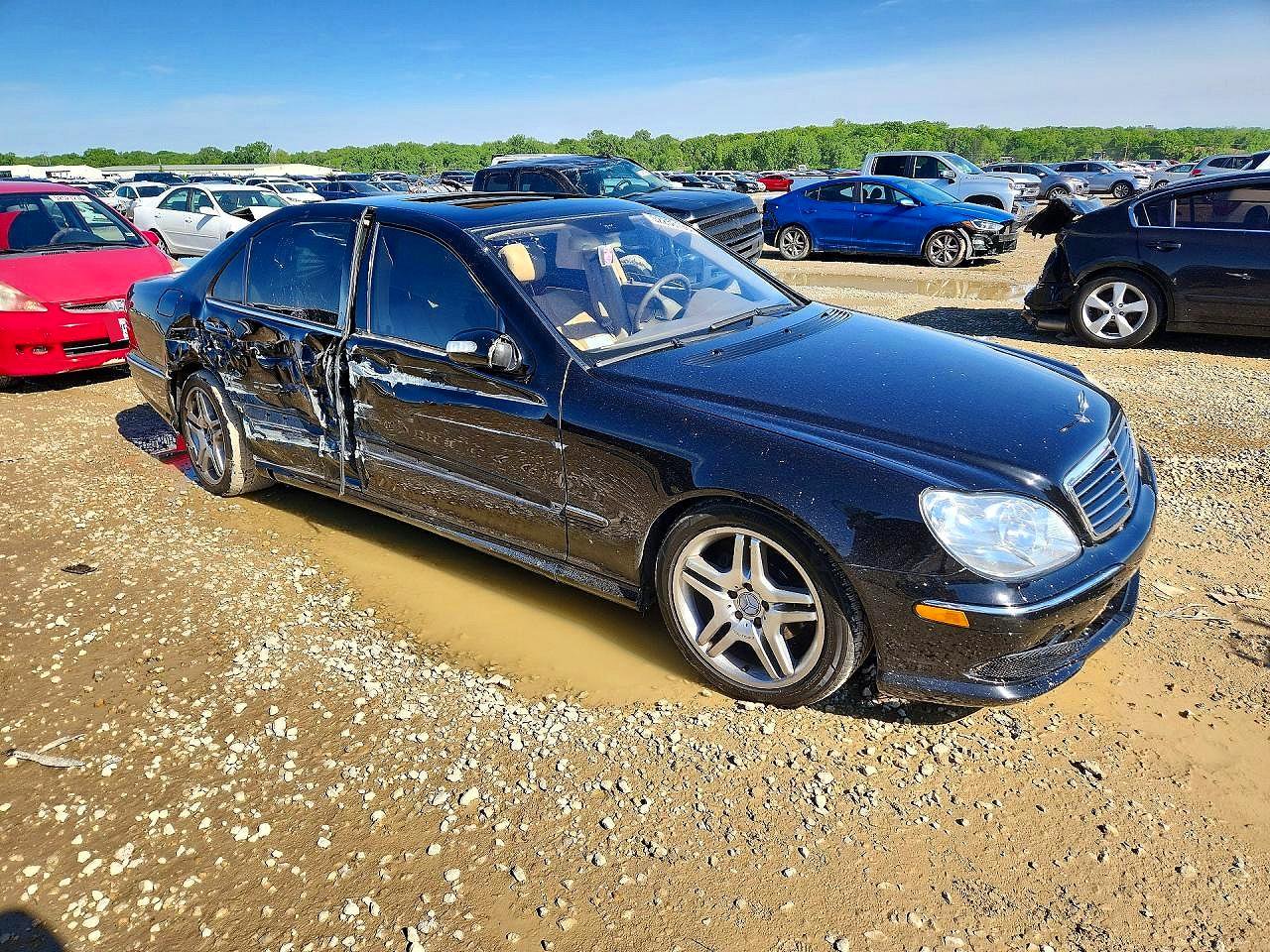 2006 Mercedes-benz S 500 Black vin: WDBNG75JX6A484224