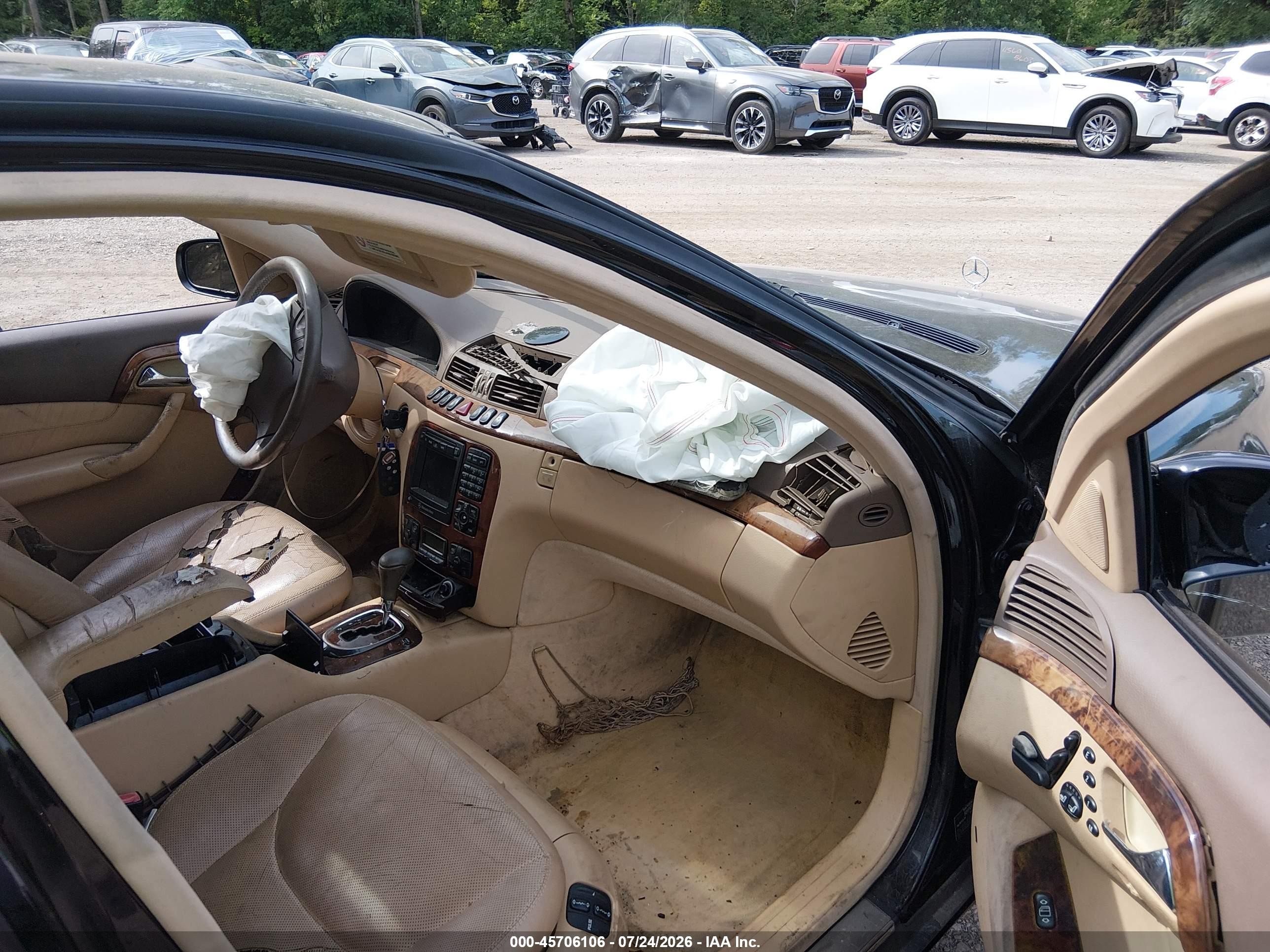 2000 Mercedes-benz S 500 Black vin: WDBNG75JXYA097059
