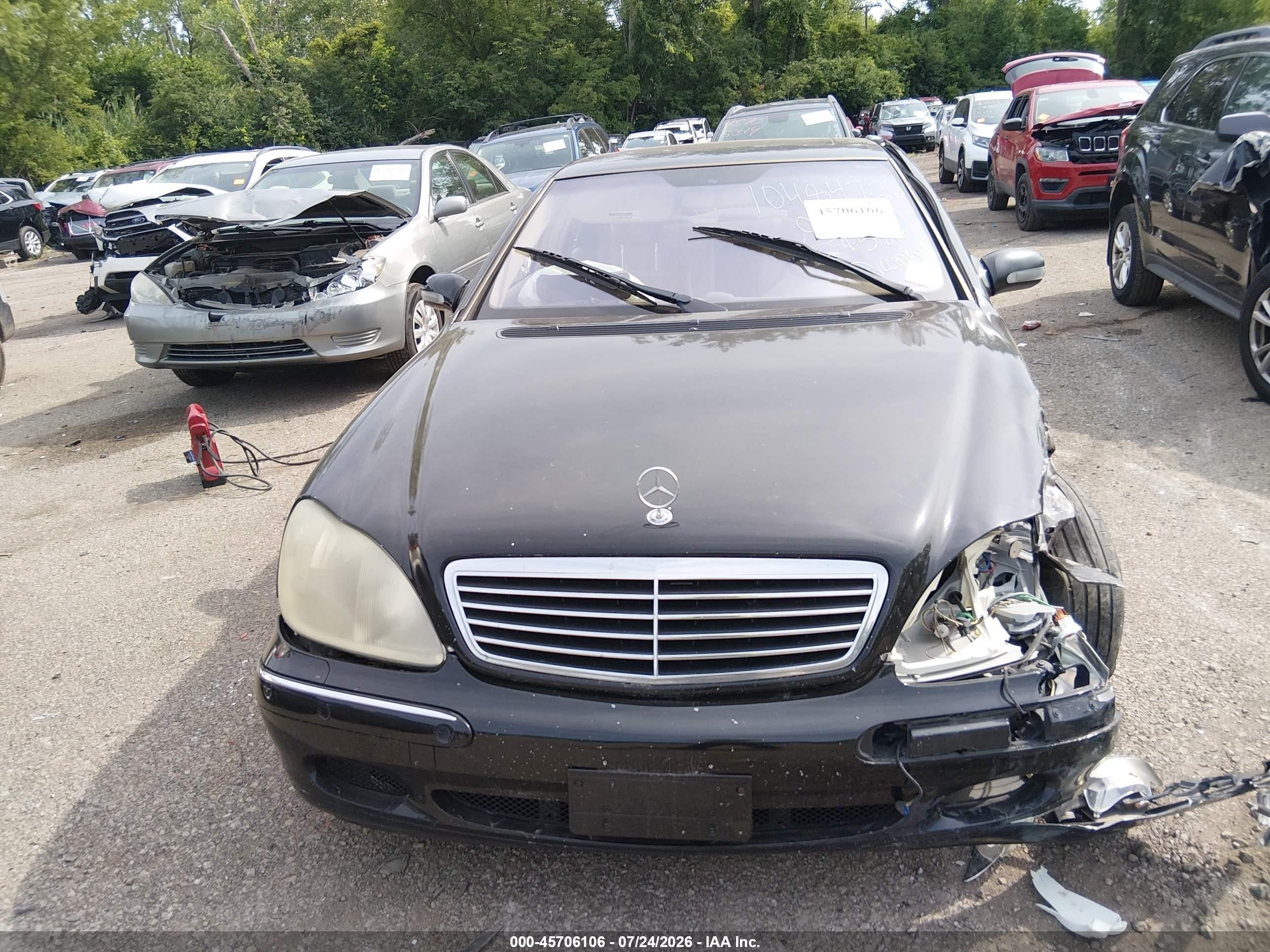 2000 Mercedes-benz S 500 Black vin: WDBNG75JXYA097059