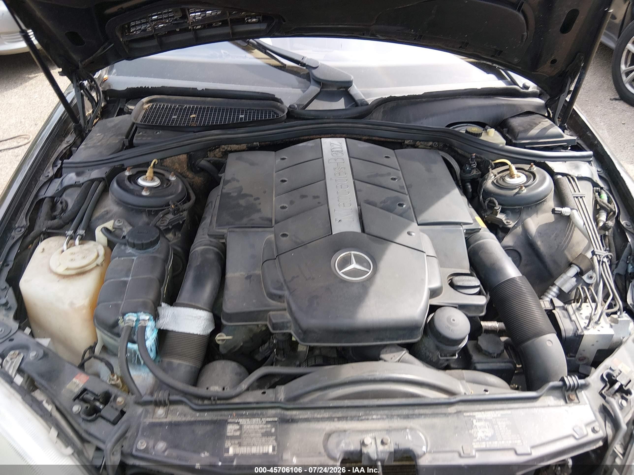 2000 Mercedes-benz S 500 Black vin: WDBNG75JXYA097059