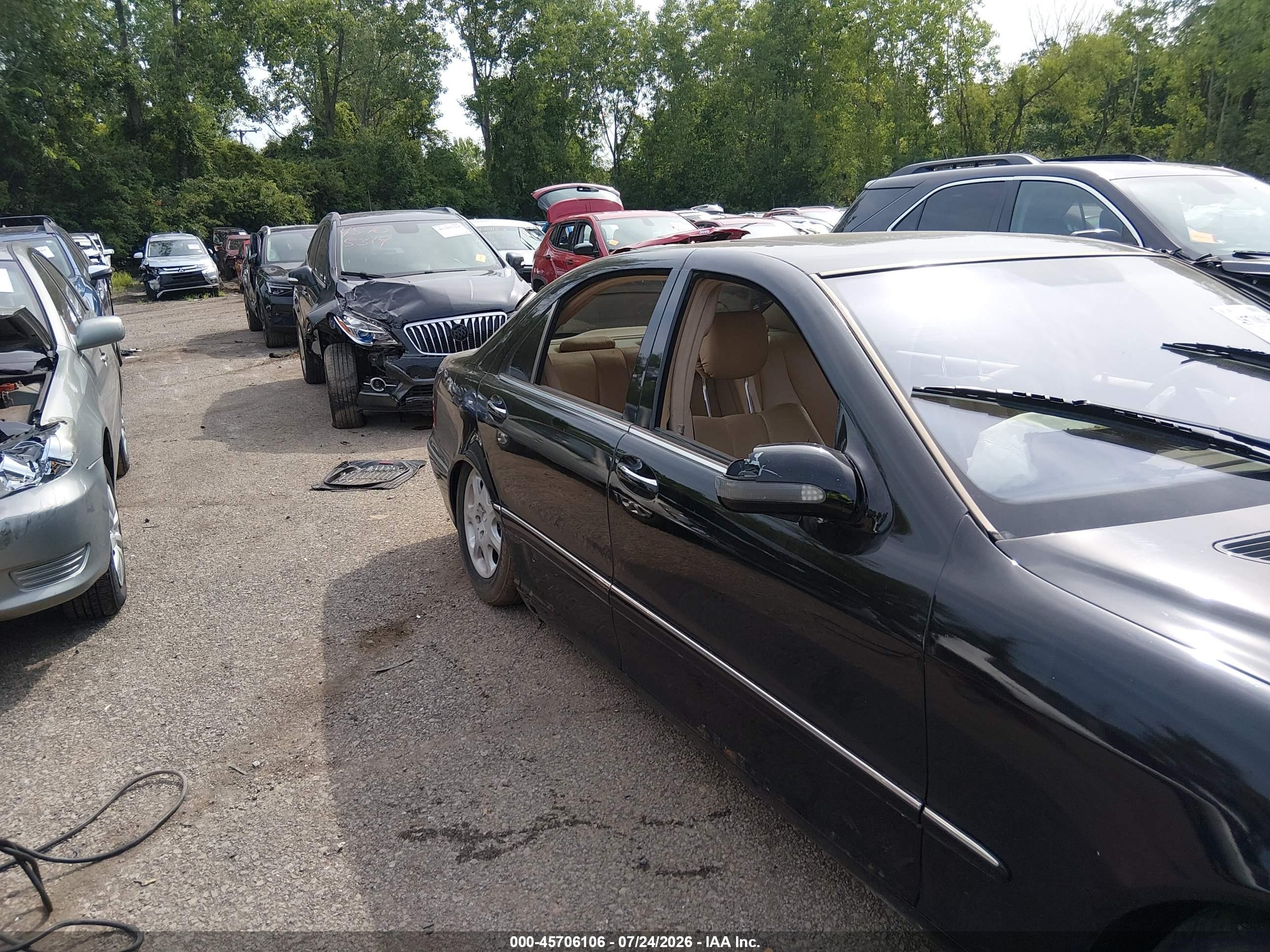 2000 Mercedes-benz S 500 Black vin: WDBNG75JXYA097059