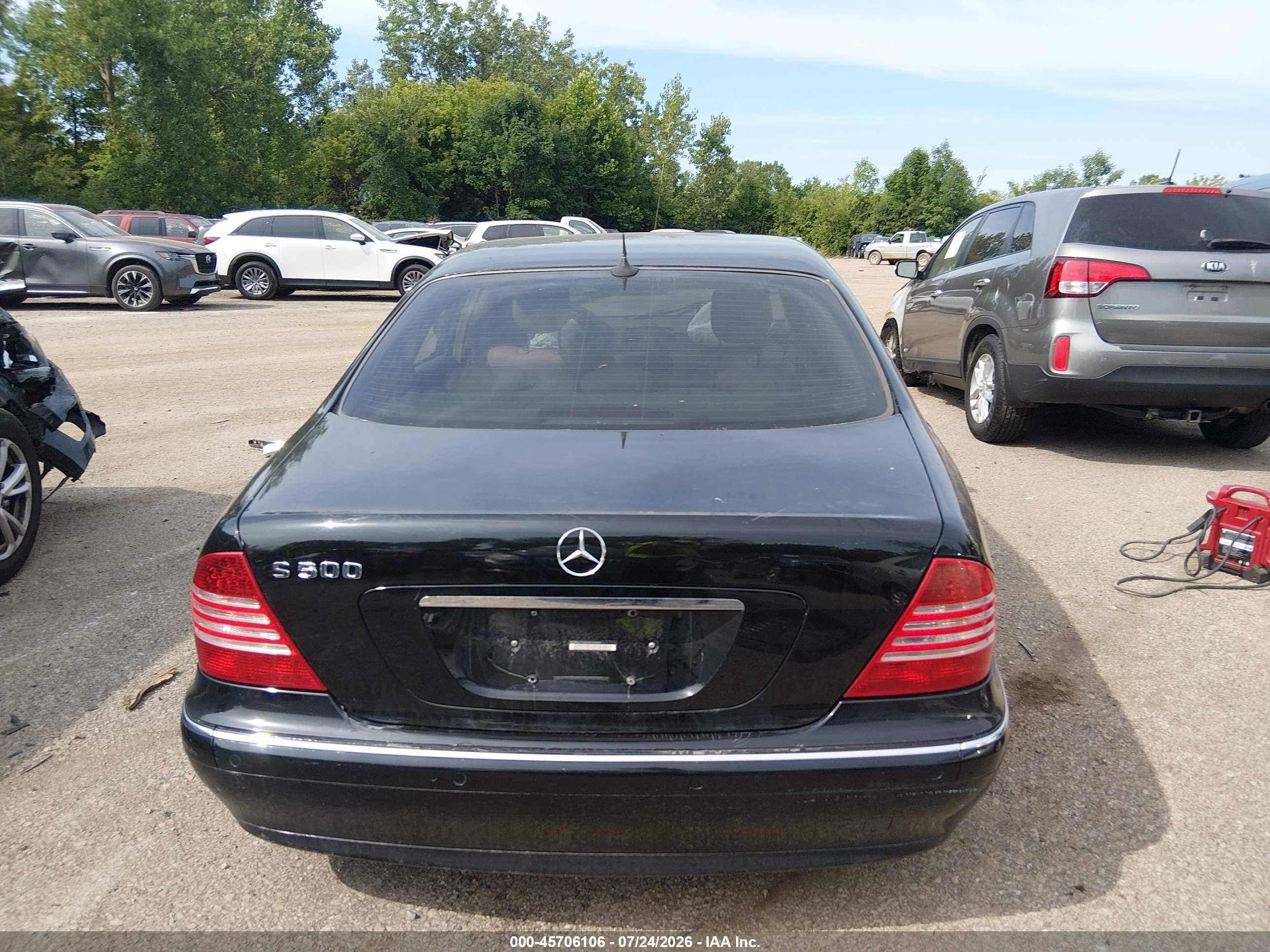 2000 Mercedes-benz S 500 Black vin: WDBNG75JXYA097059